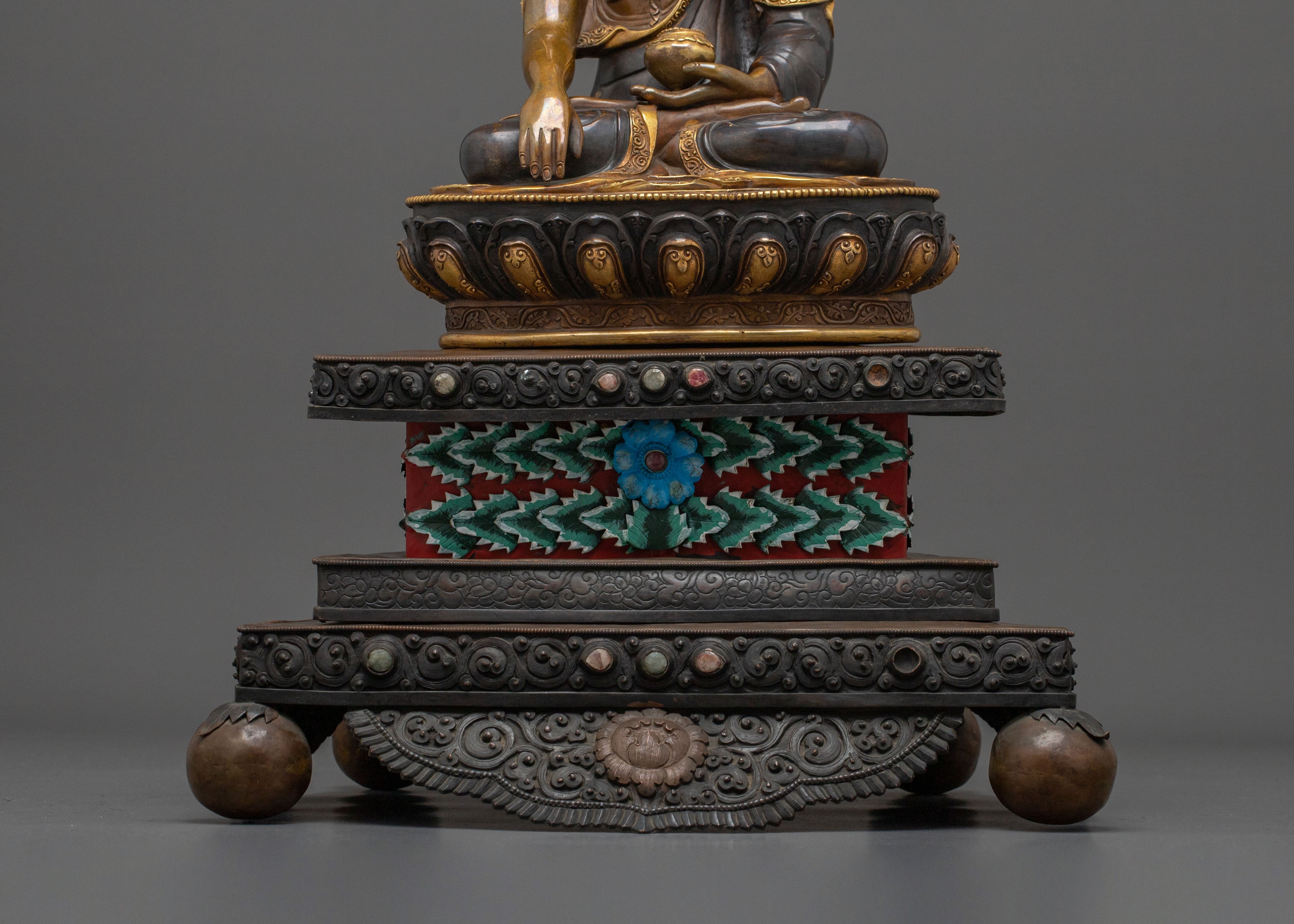 Shakyamuni Buddha Figurine on Throne | Enlightened ONE