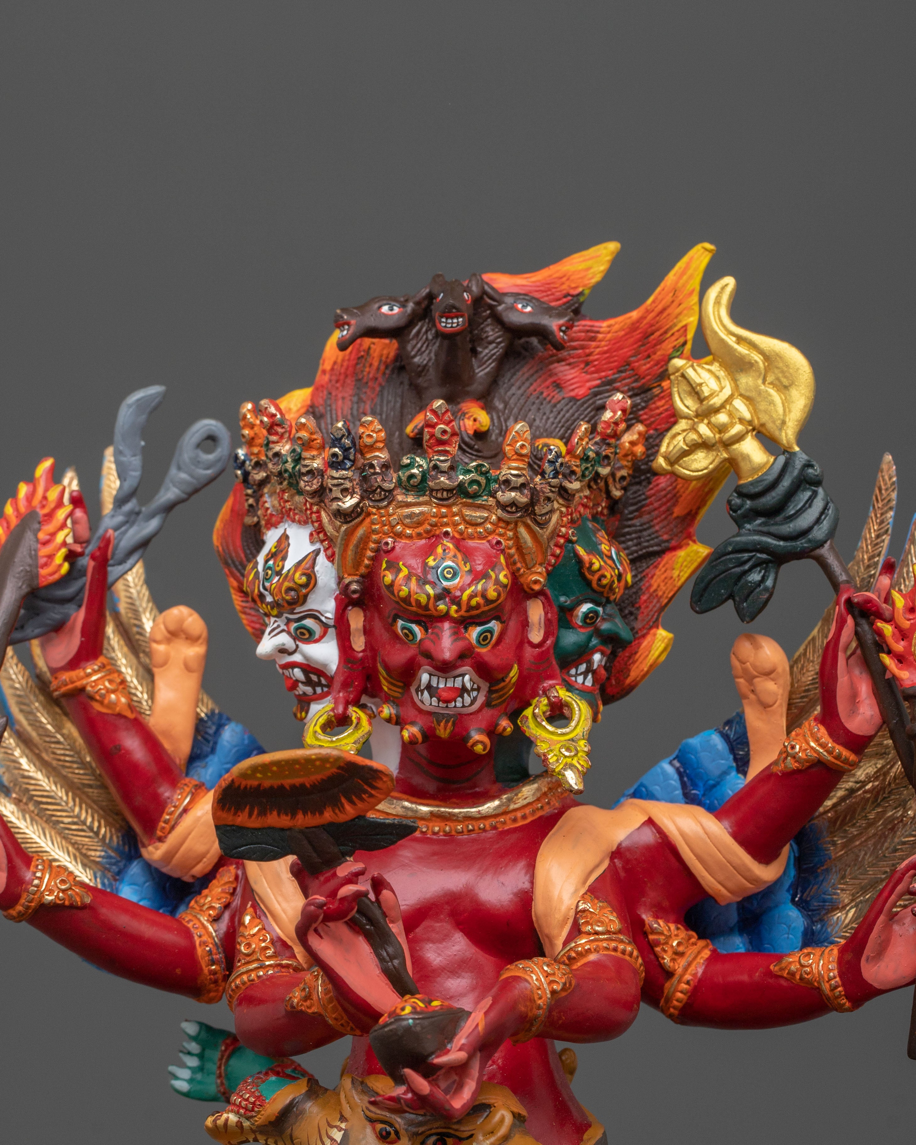 Handcrafted Heyagriva Sculpture | Wrathful Deity of Protection