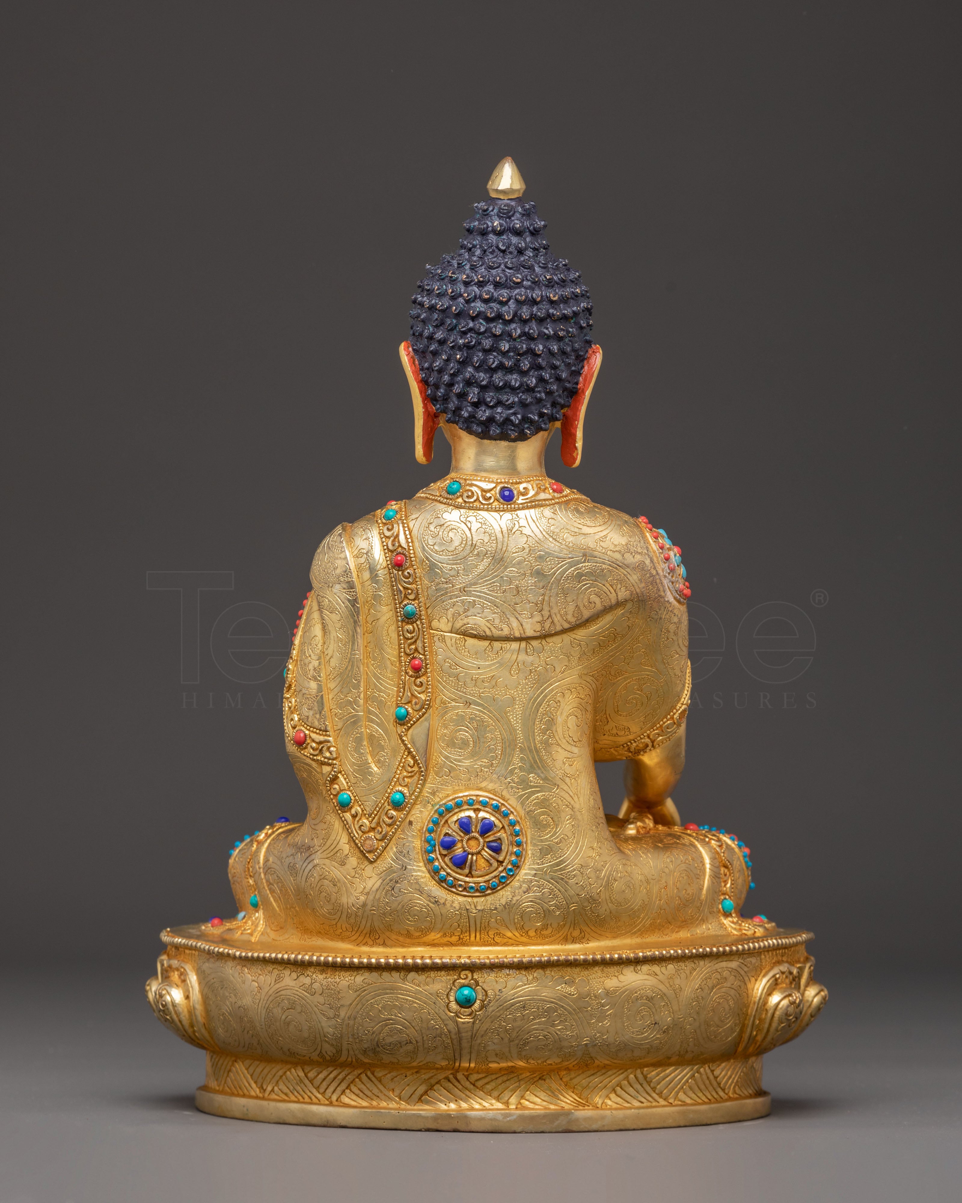 Golden Shakyamuni Buddha Handmade Statue | Gautama Buddha Art