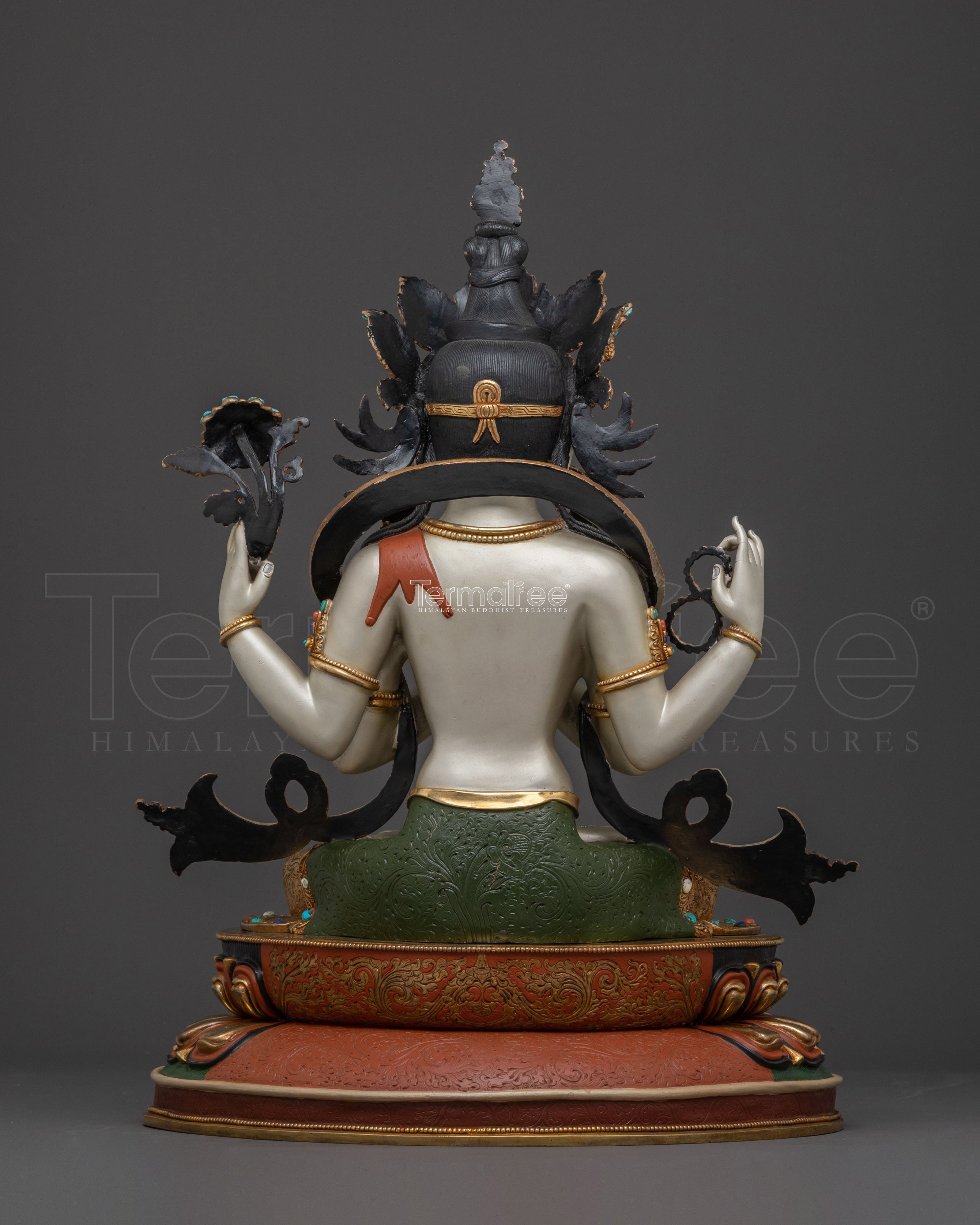 Chenrezig 24K Gold Gilded Icon of Compassion