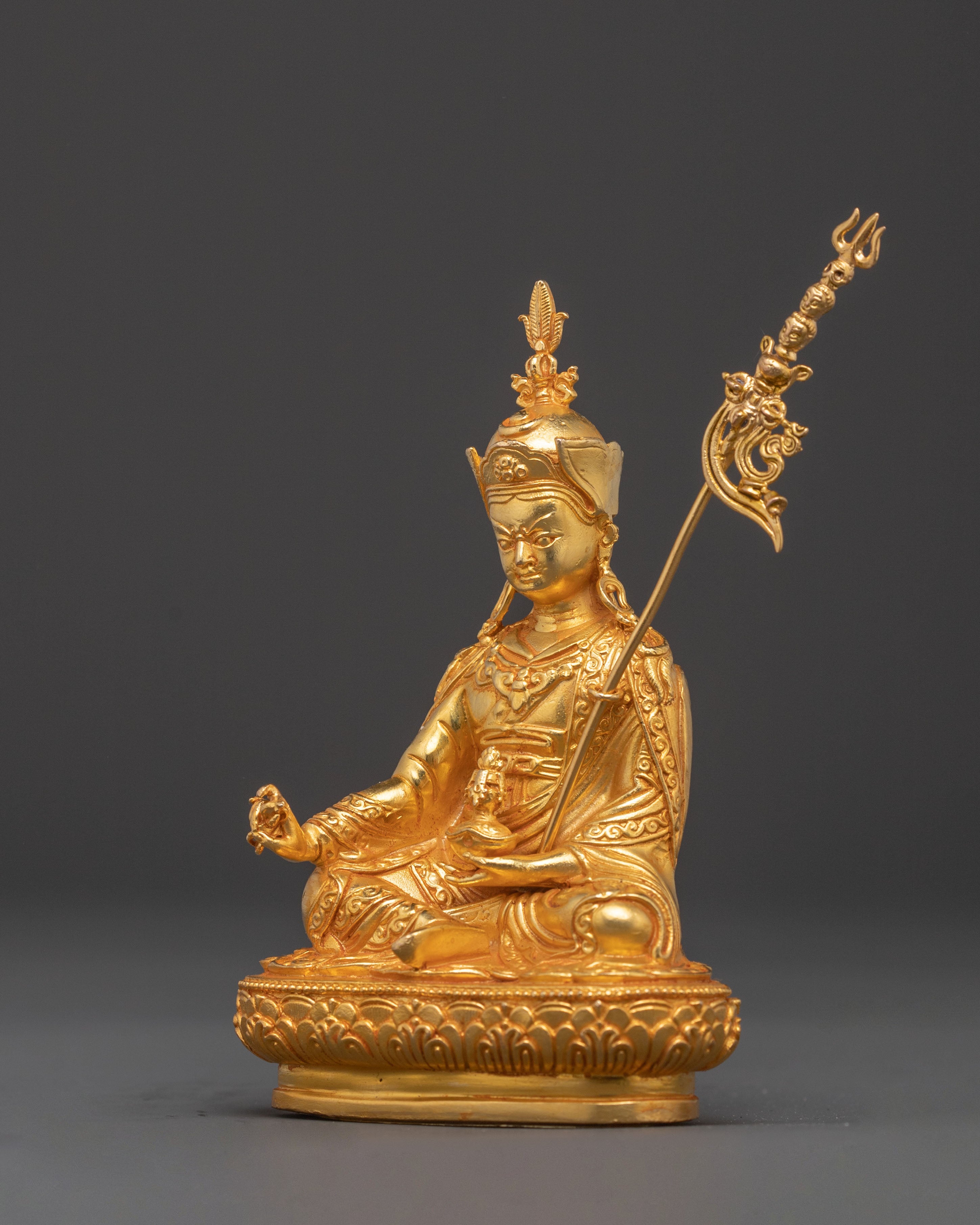 Handcrafted Guru Rinpoche Statue | Lotus Born Master