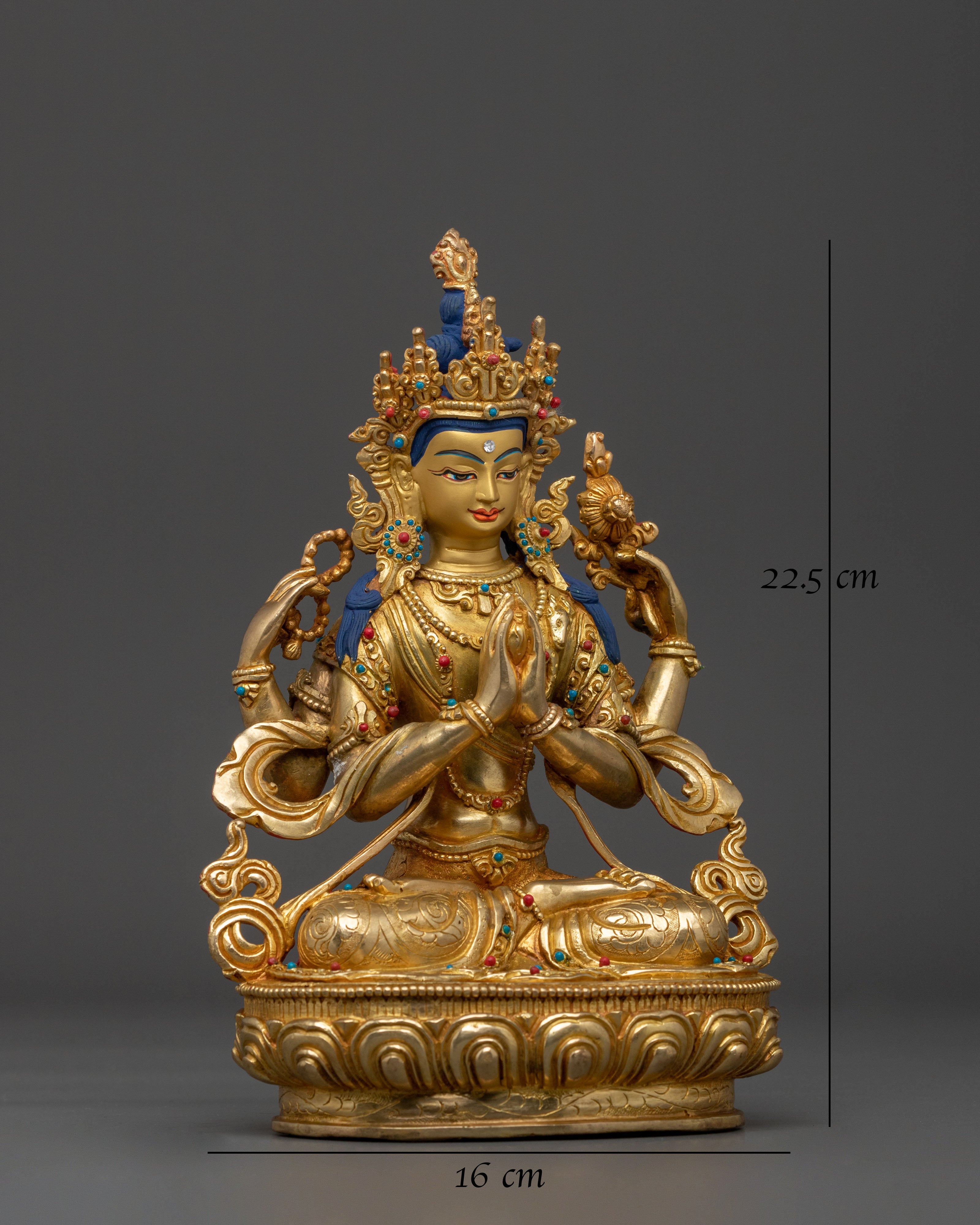 Avalokiteshvara Sculpture | Tibetan Buddhist Figurine