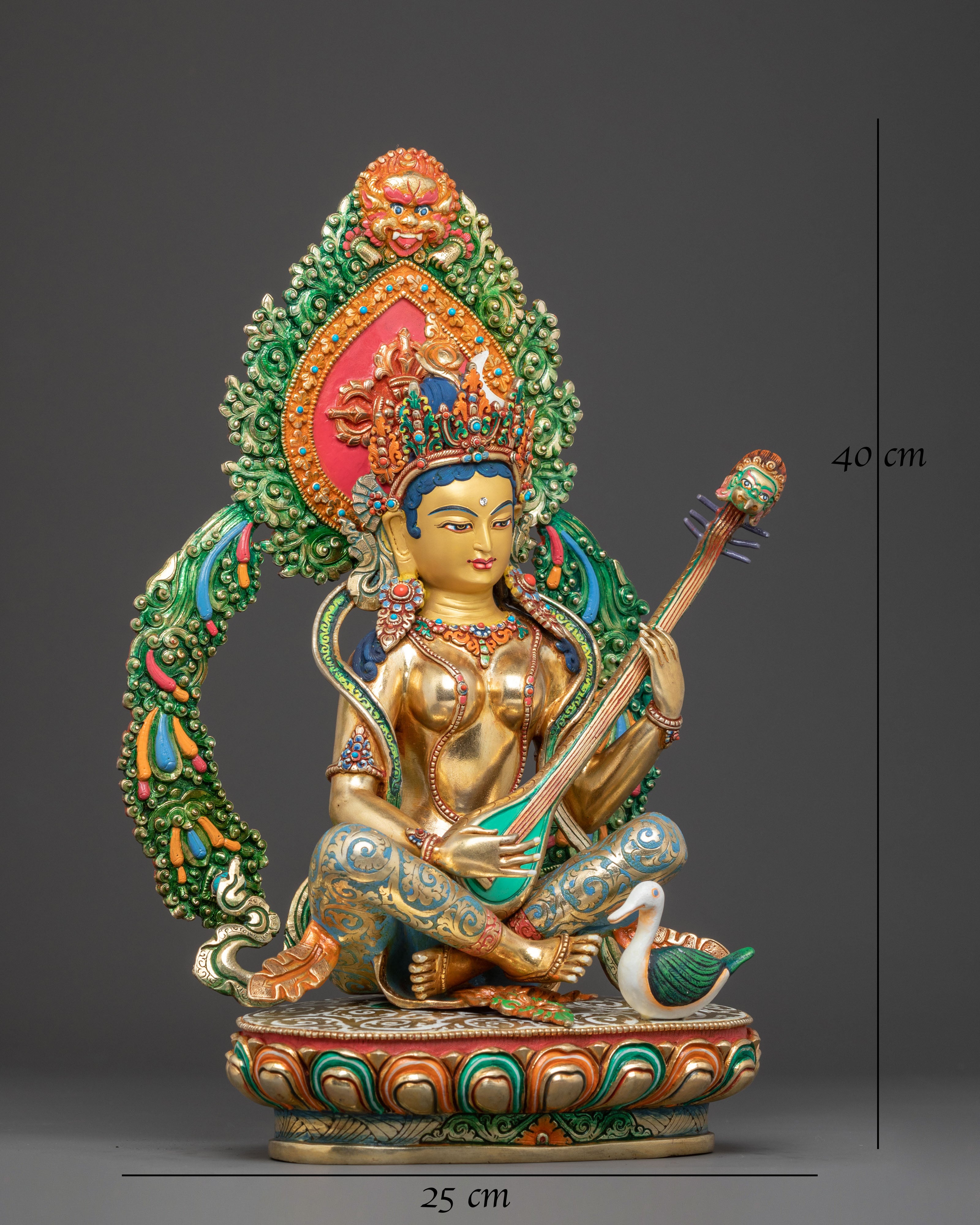 Handcrafted Goddess Saraswati Statue