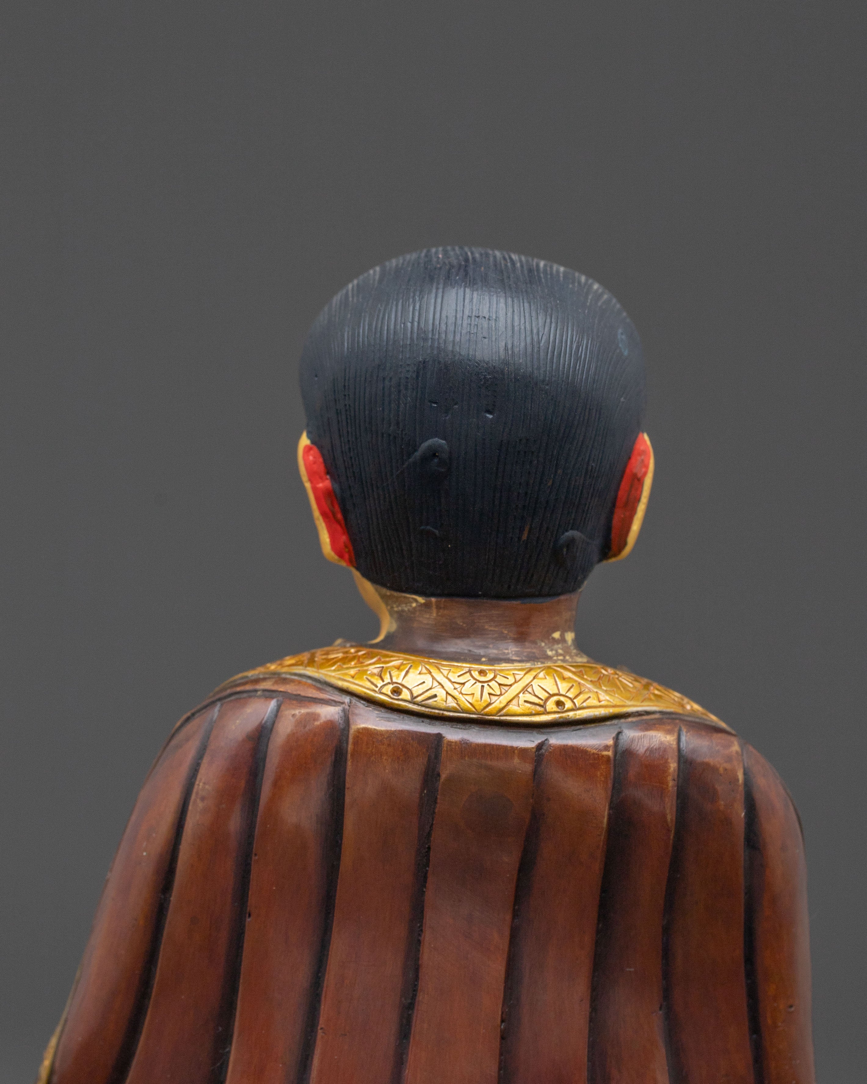 Marpa Dharma Teacher Statue - Handcrafted Gilded Copper