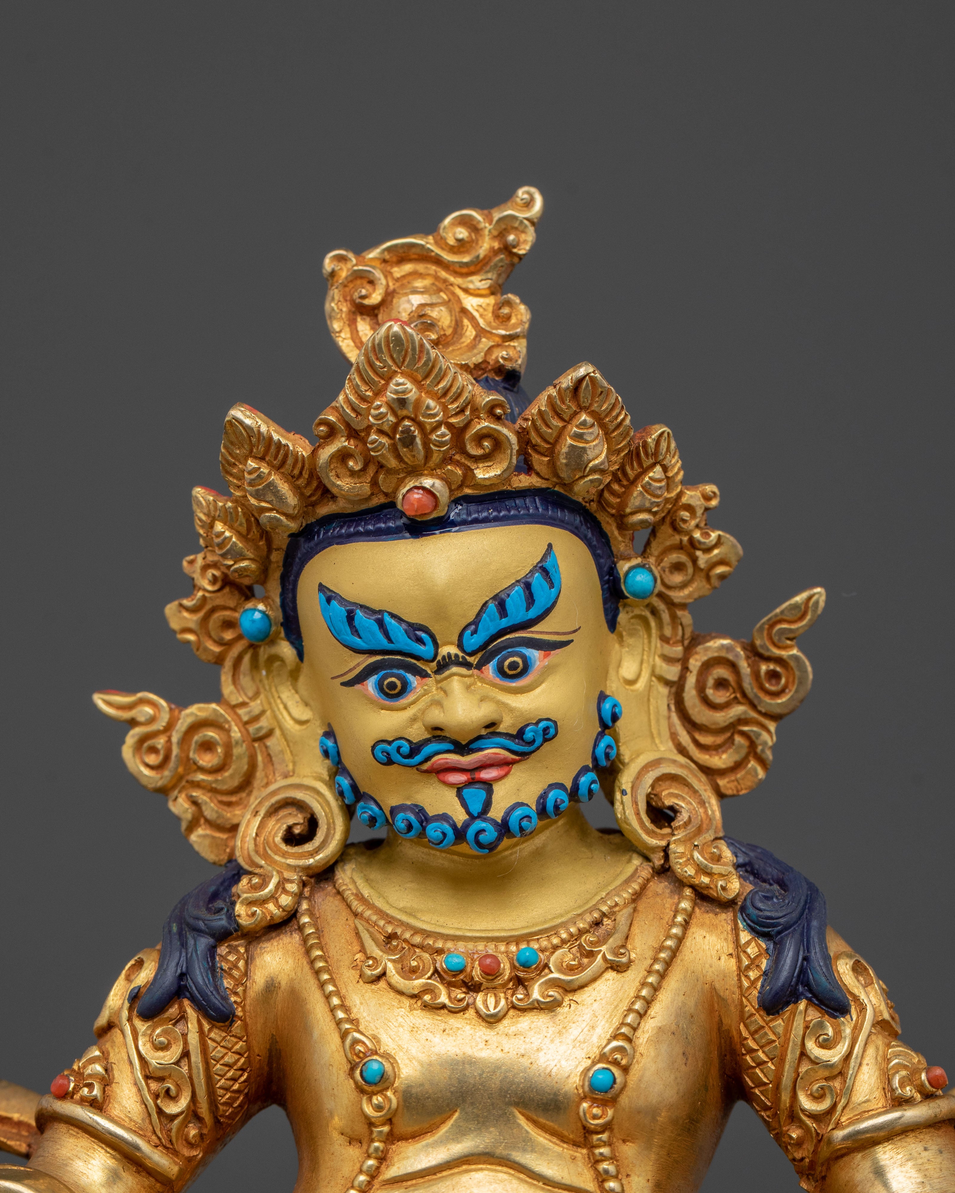 Guardians of Wealth and Prosperity Dzambhala | 24K Gold Gilded Sculpture