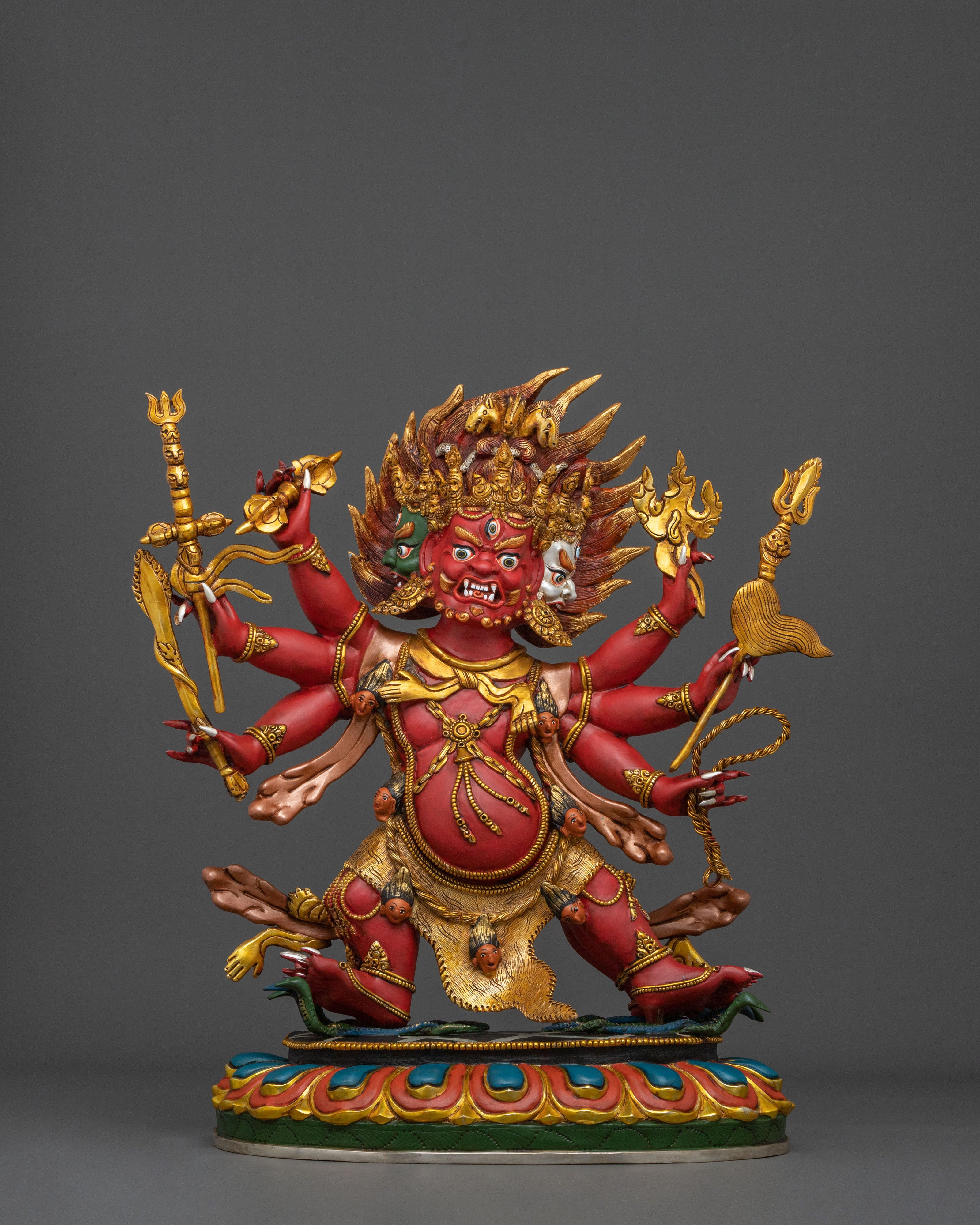 Heyagriva Divine Figurine | 24K Gold Gilded Protector