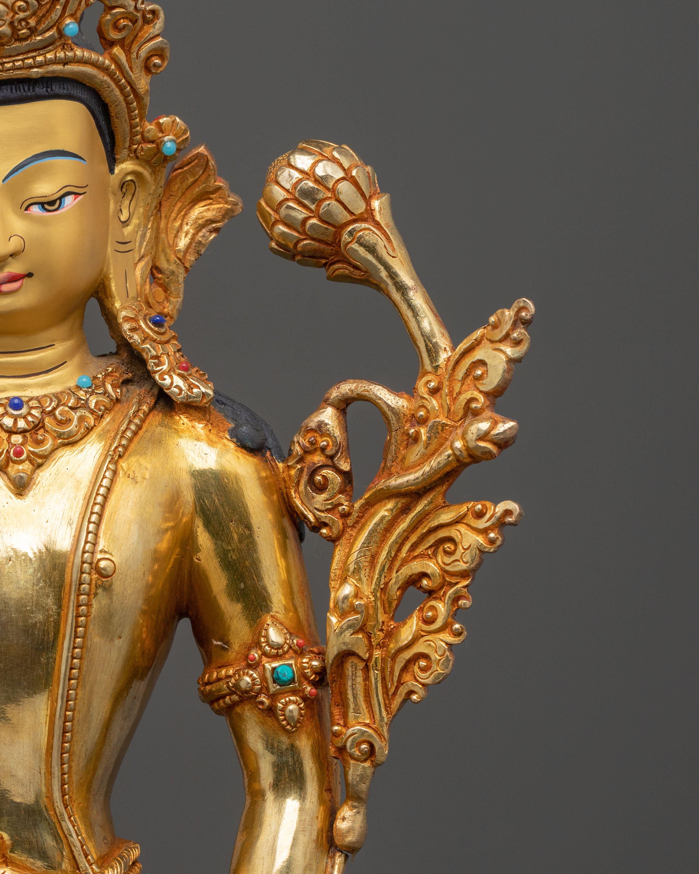 Padmapani Himalayan Buddhist Statue | Lotus Holder Bodhisattva of Compassion