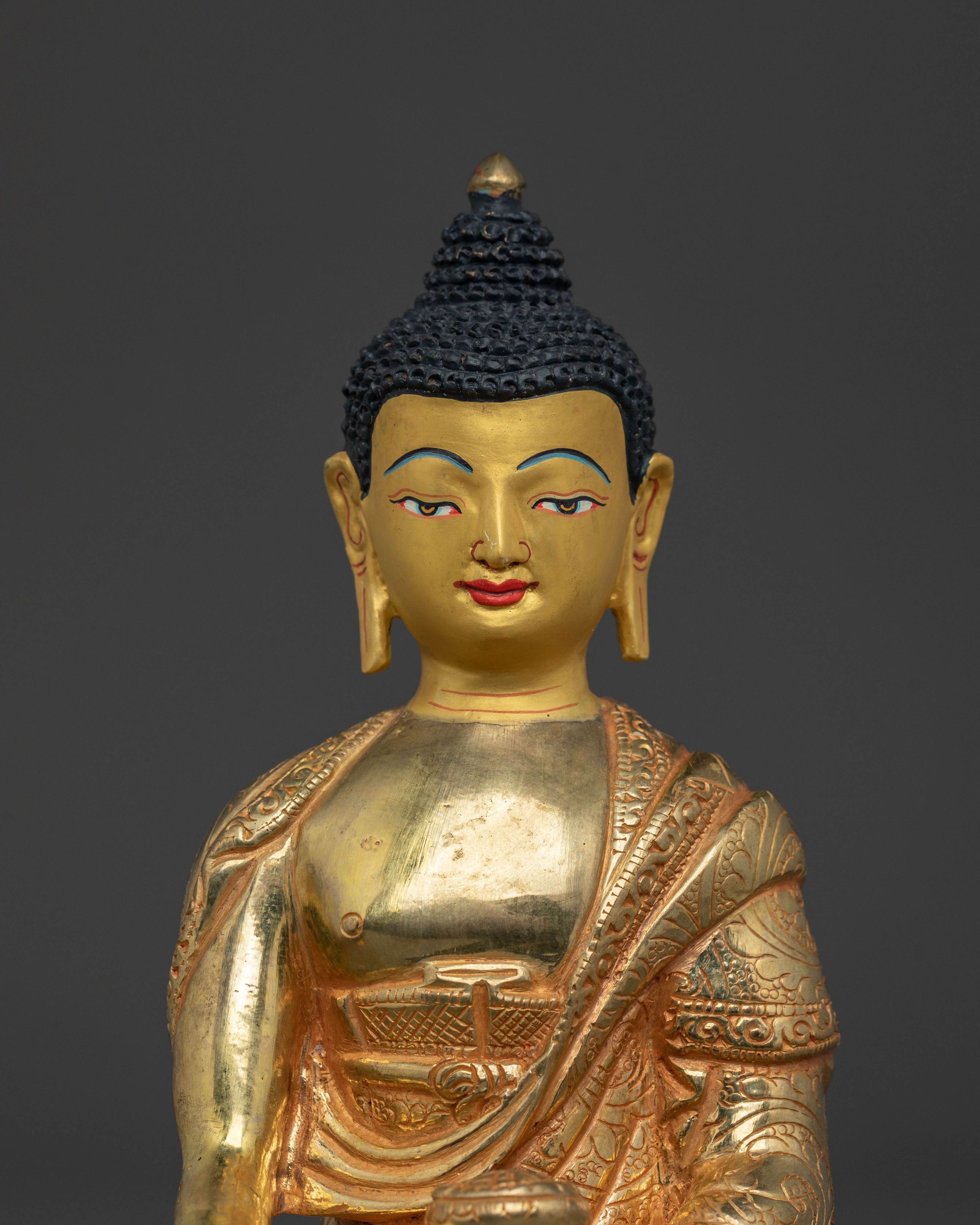 Shakyamuni 24K Gold Buddha Statue | Altar Home Decor