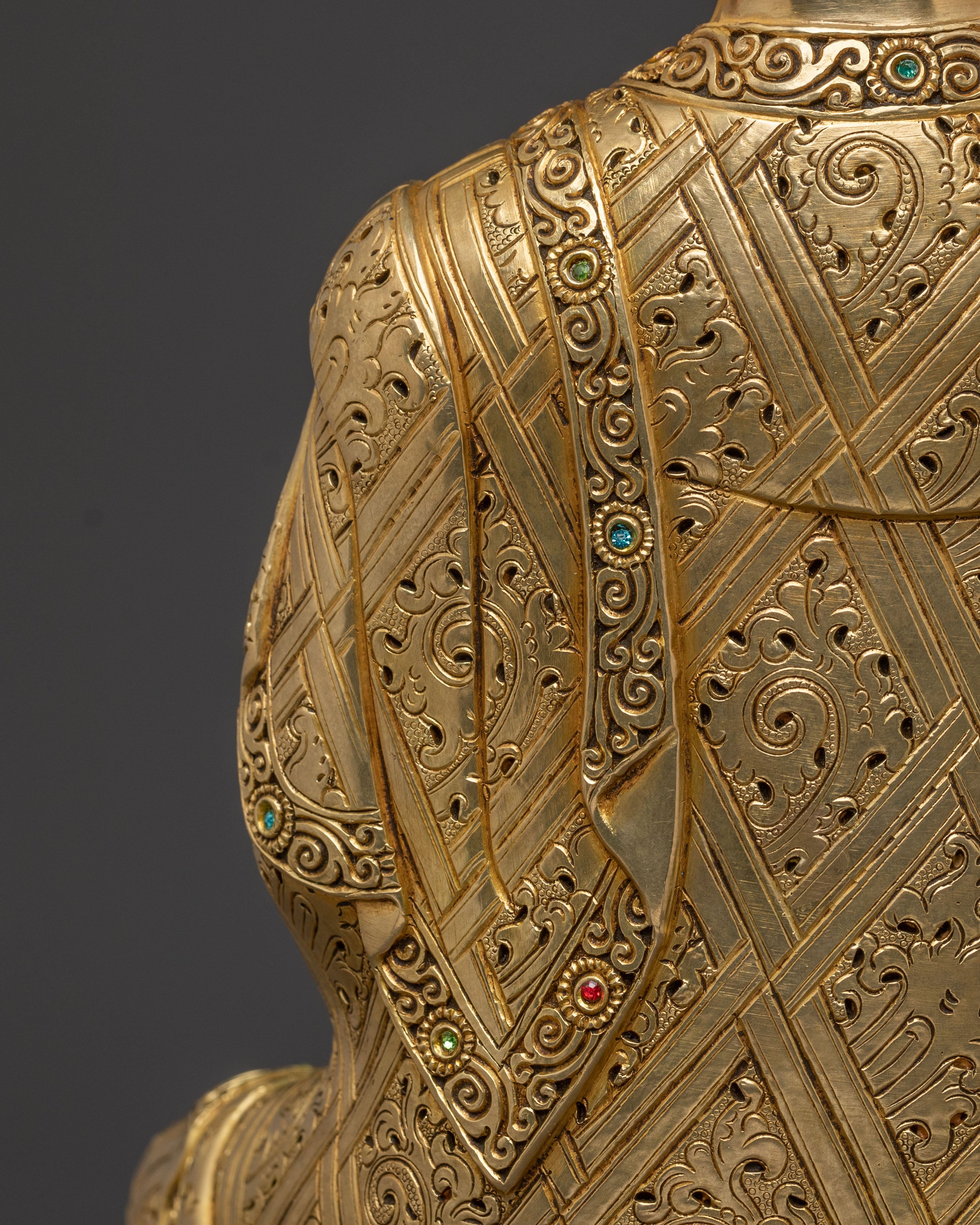 Amitabha Buddha Savior Statue – Handcrafted Gilded Copper