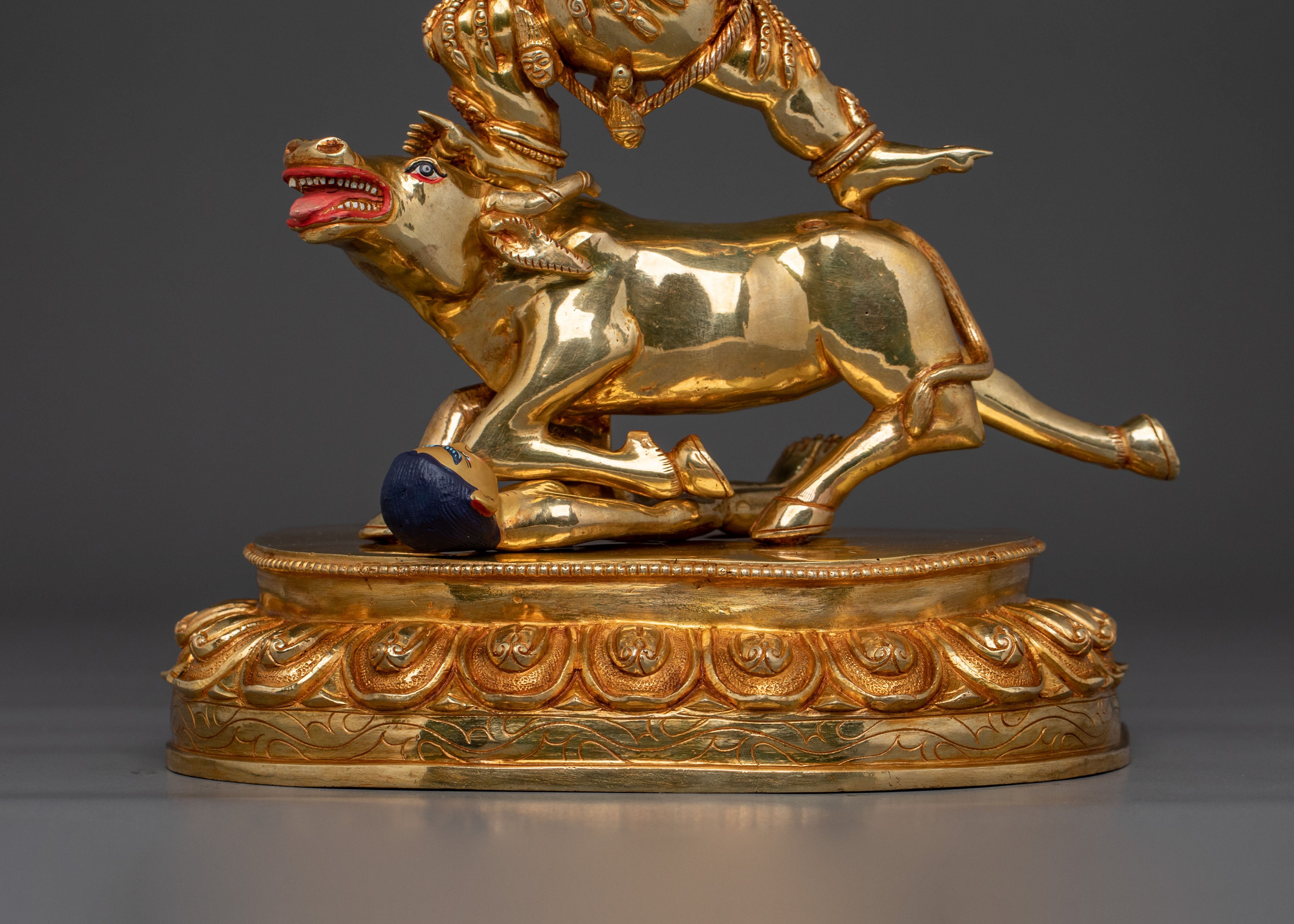 Yama Dharmaraja Buddhist Statue | Tibetan Protector Deity Sculpture