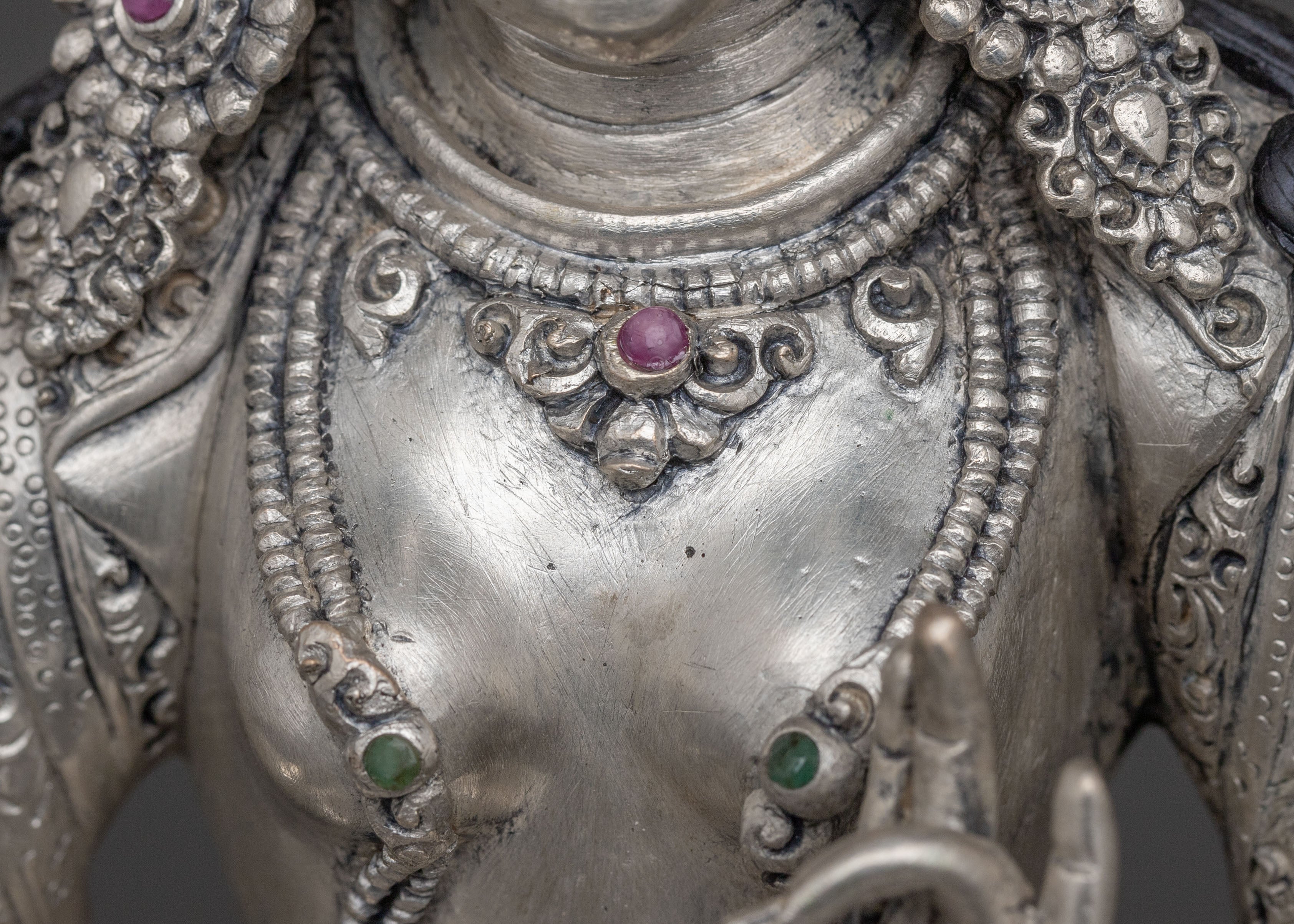 Green Tara Silver Plated Statue | Compassionate Icon
