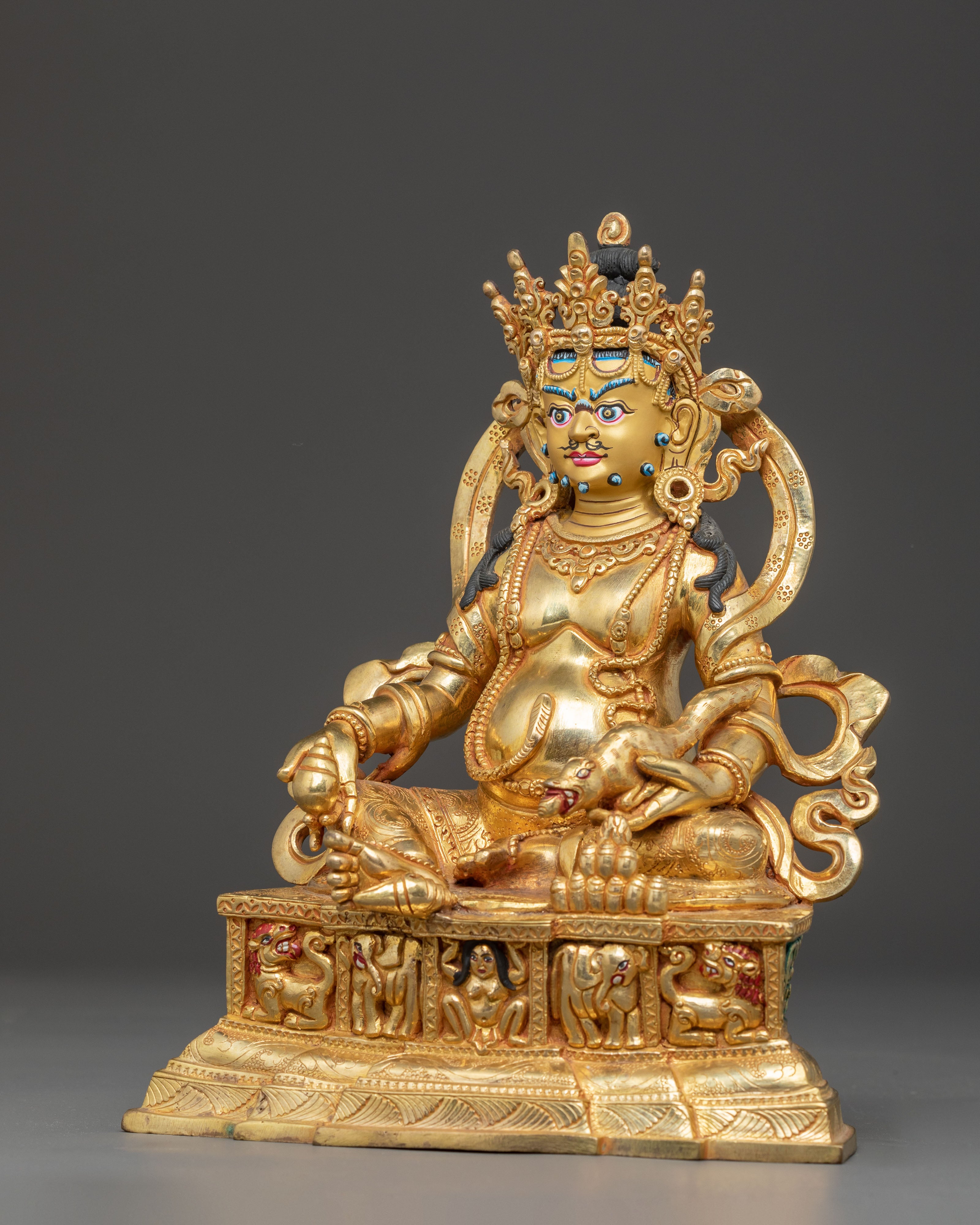 Handcrafted Wealth Icon Dzambhala Statue | Prosperity Deity
