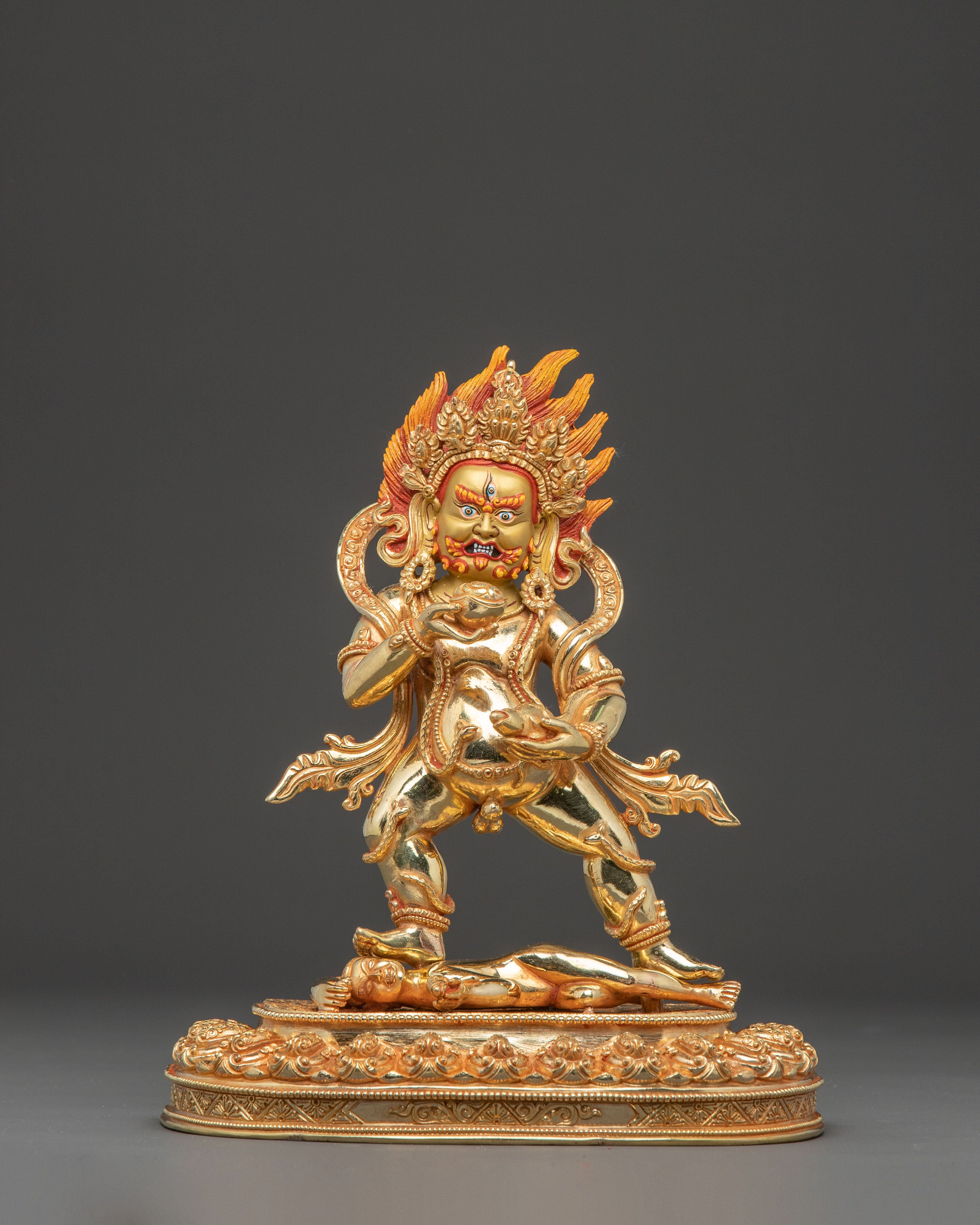 Black Dzambhala Statue: Abundance of Wealth