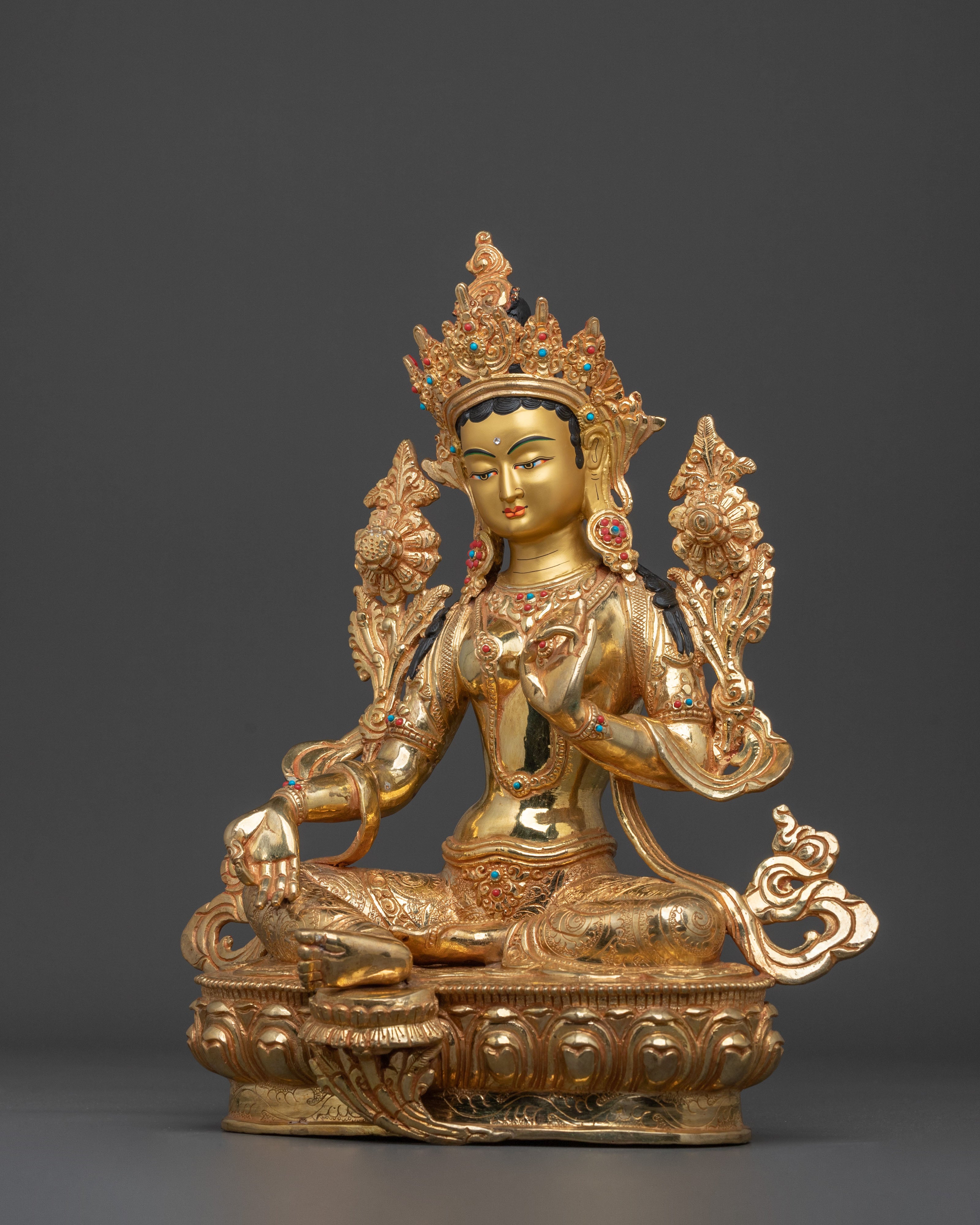 Green Tara Bodhisattva of Compassion Statue