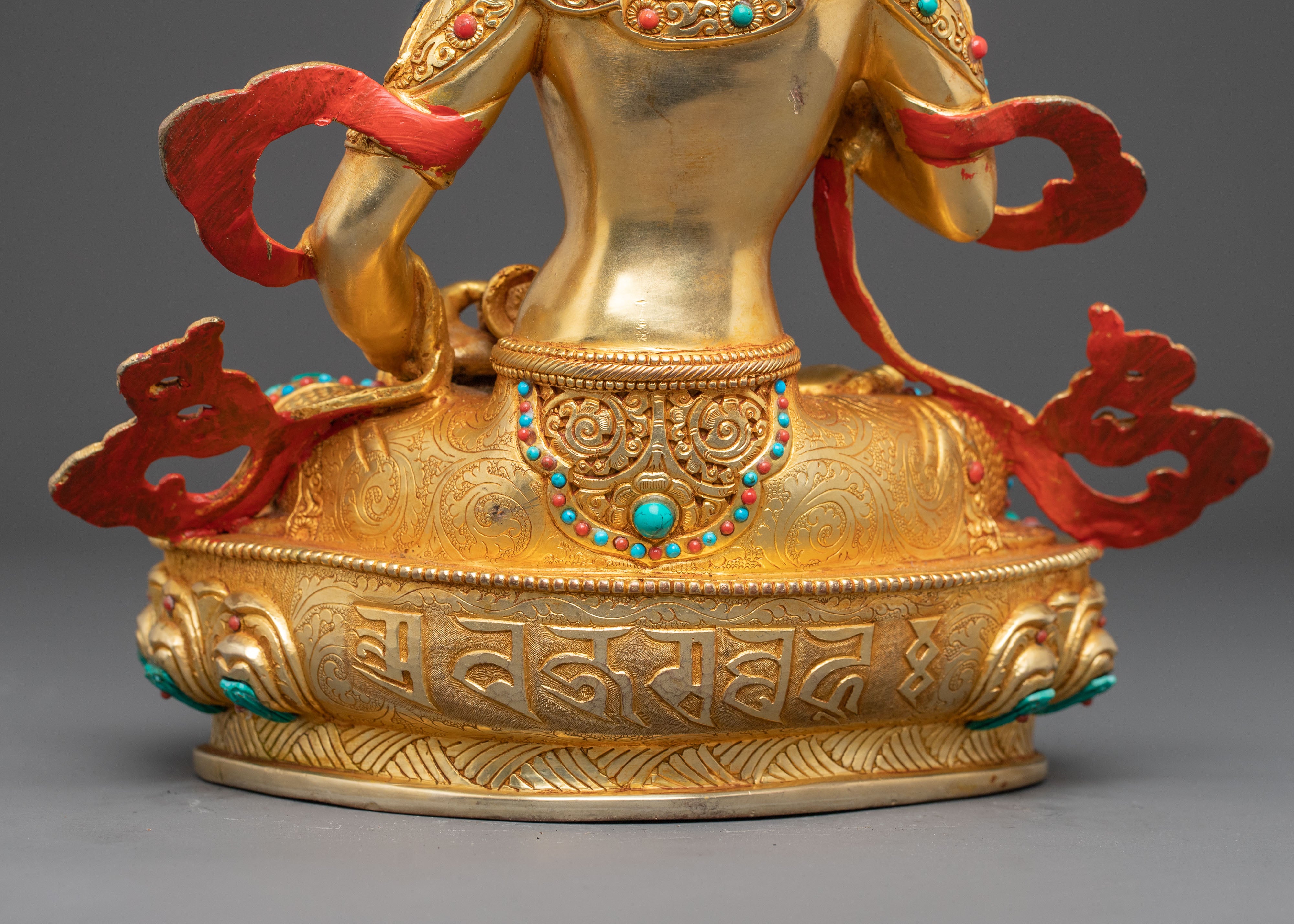 Golden Vajrasattva Himalayan Copper Statue | Purification and Inner Clarity