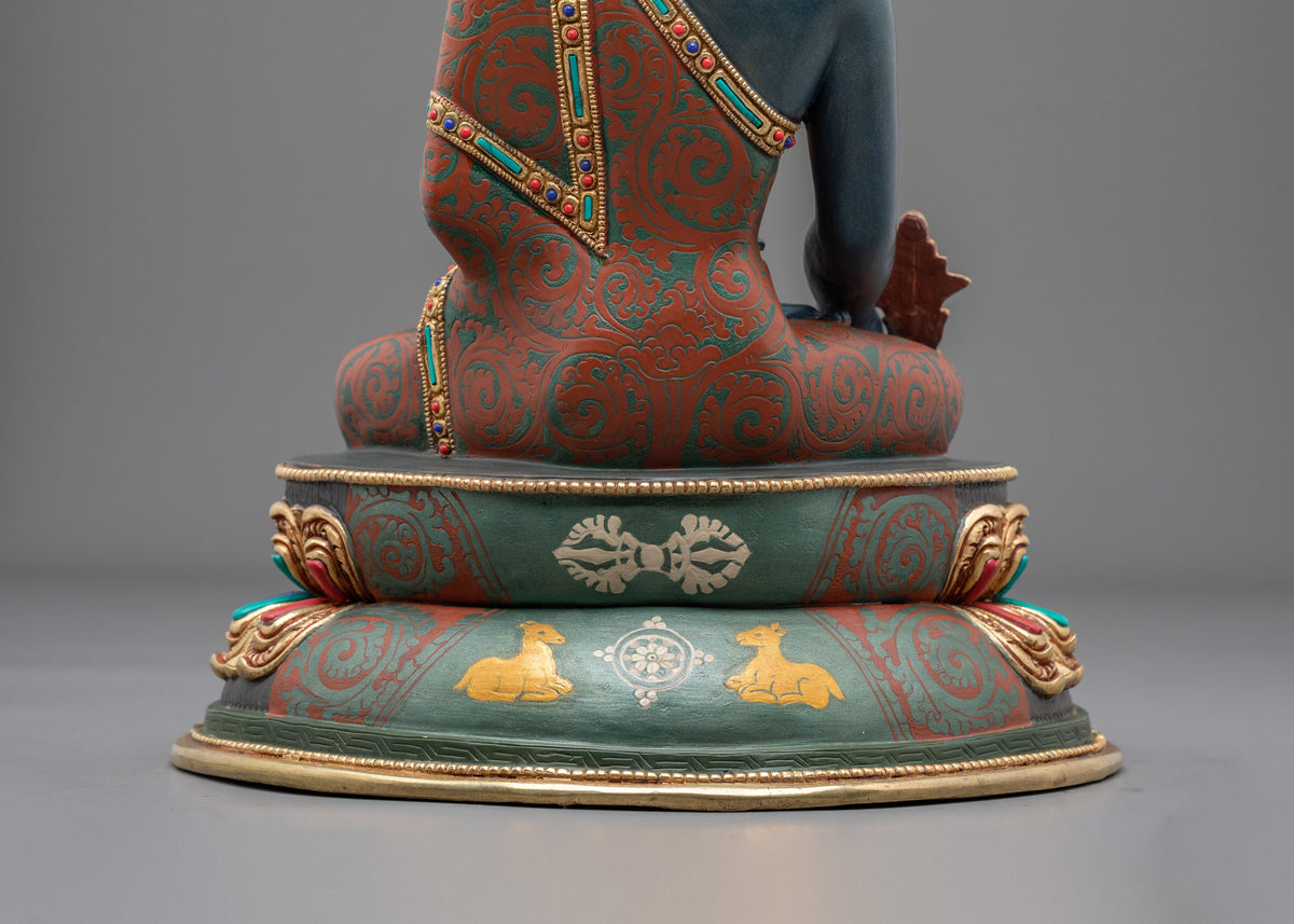 Bhaiṣajyaguru Statue | 24K Gold Gilded Figurine