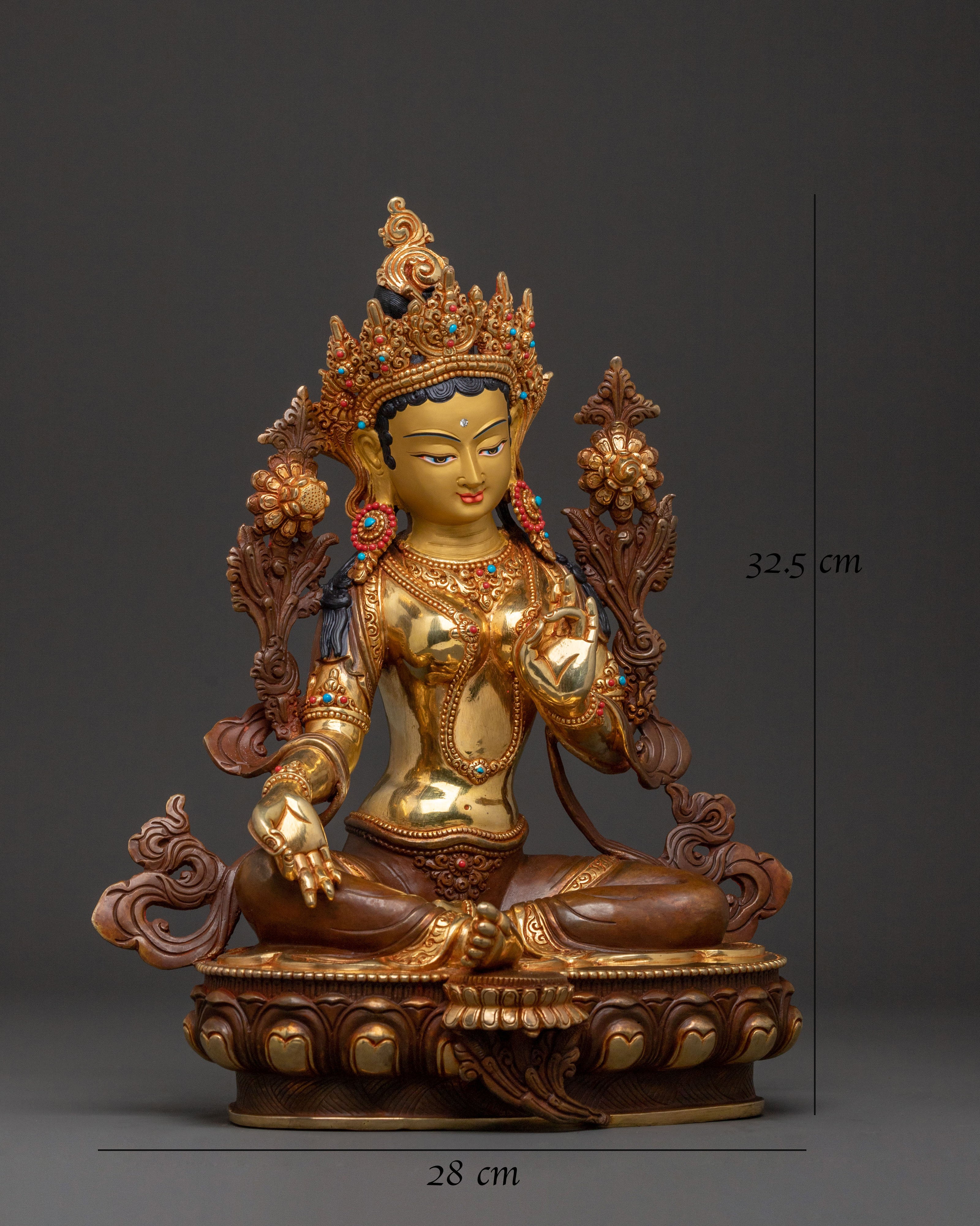 Green Tara Blessing Statue | Protector Figure