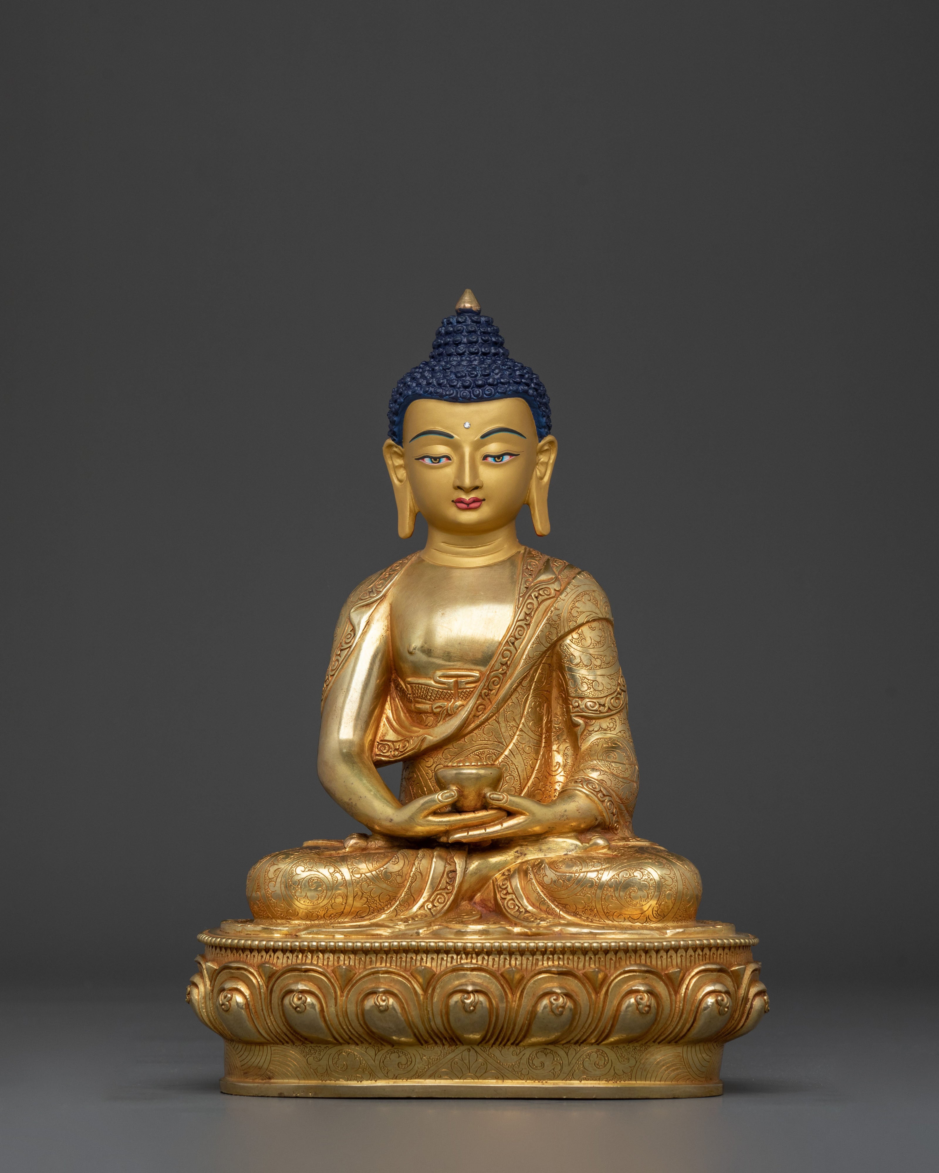 Handmade Amitabha Buddha Peaceful Statue | Buddhist Artwork