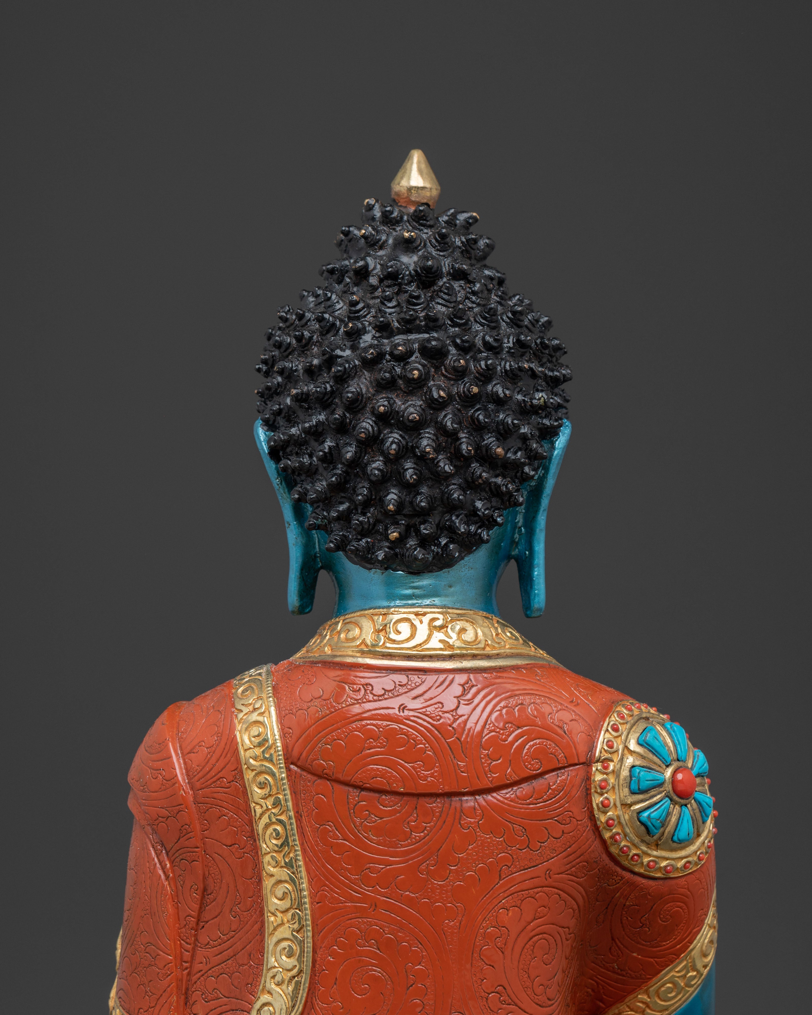 Medicine Buddha Handcrafted Sacred Statue | 24K Gold Gilded Statue