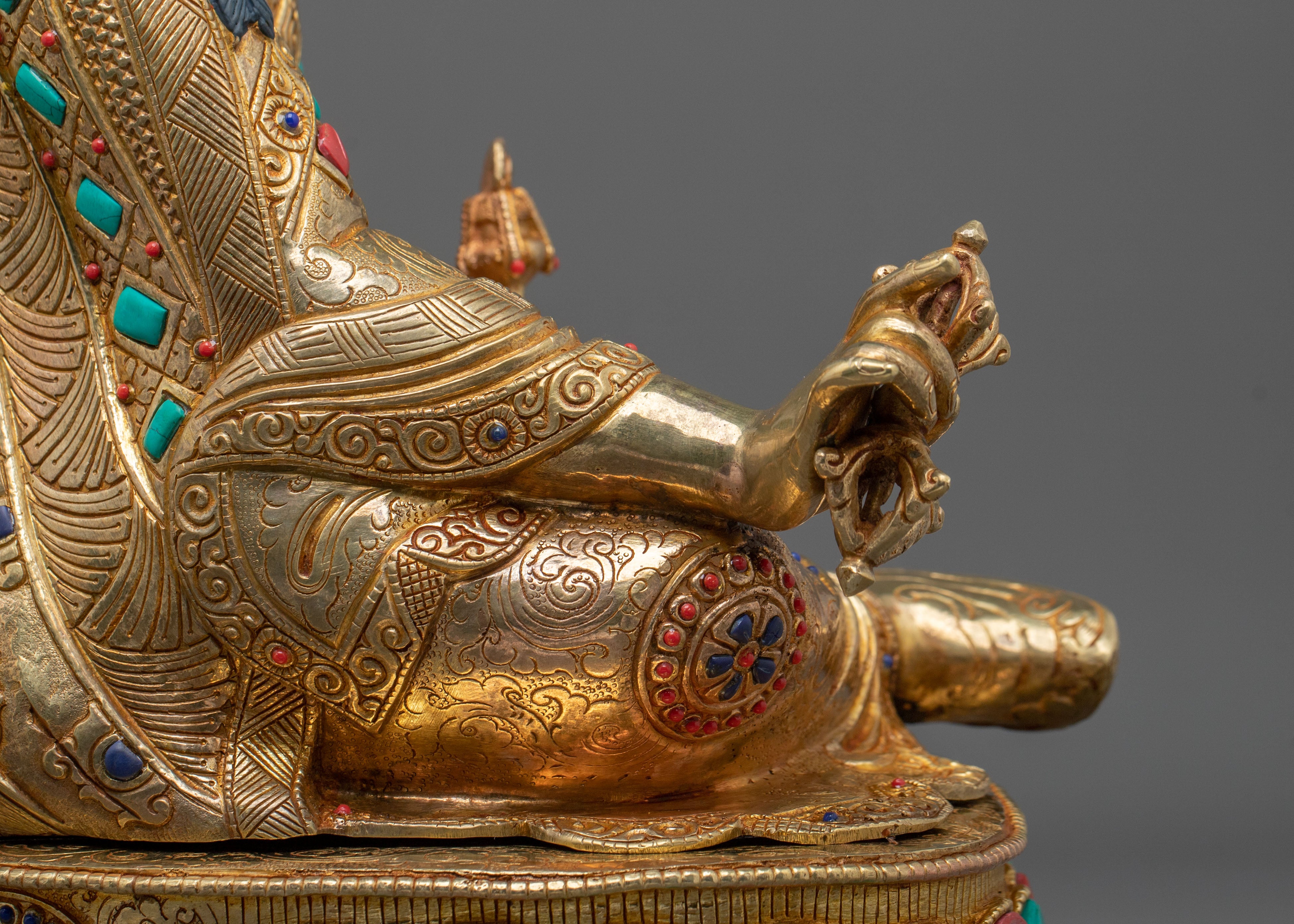 Padmasambhava Sacred Sculpture: Buddhist Decor
