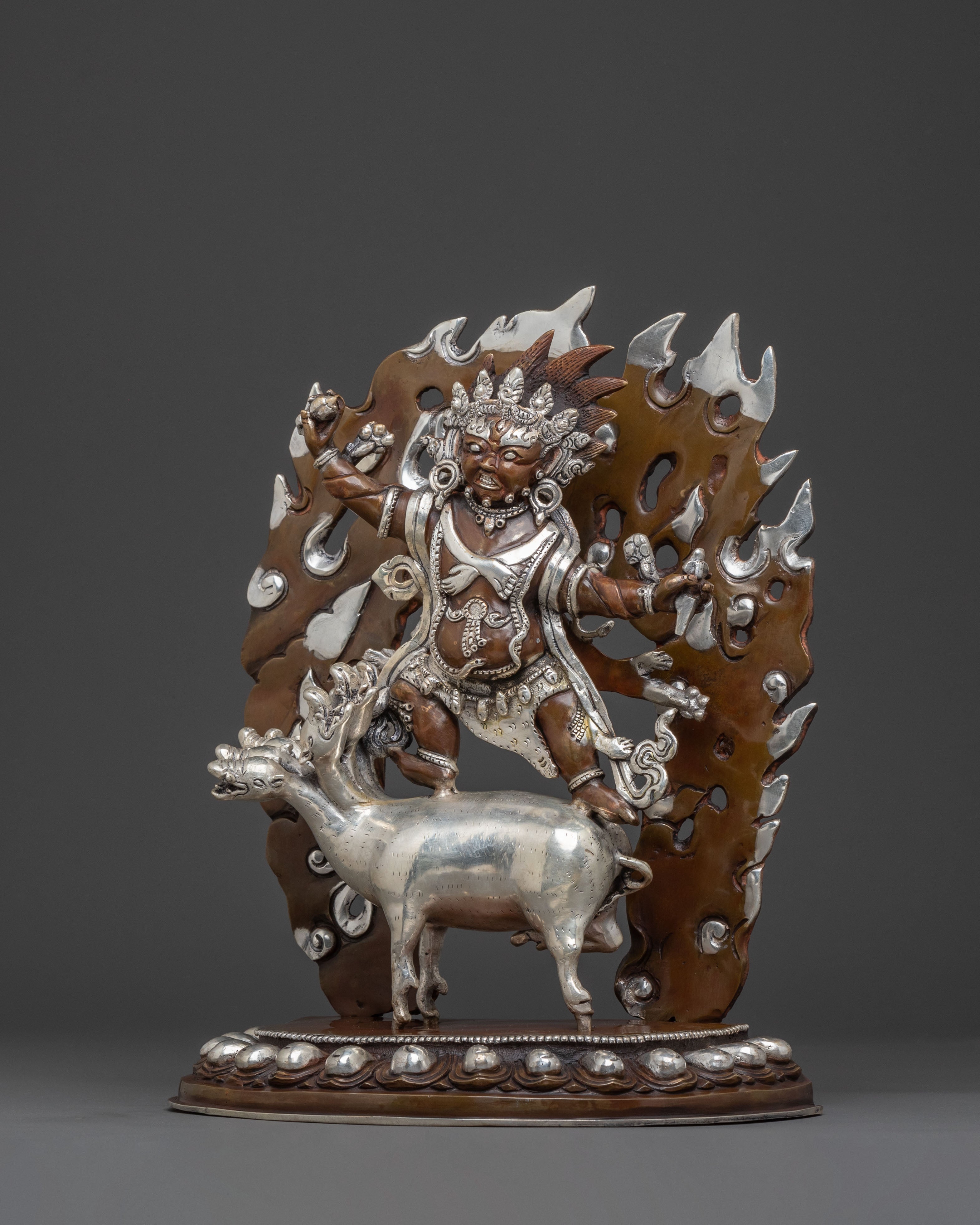 Dorje Gotrab Statue – Oxidized Copper Craft