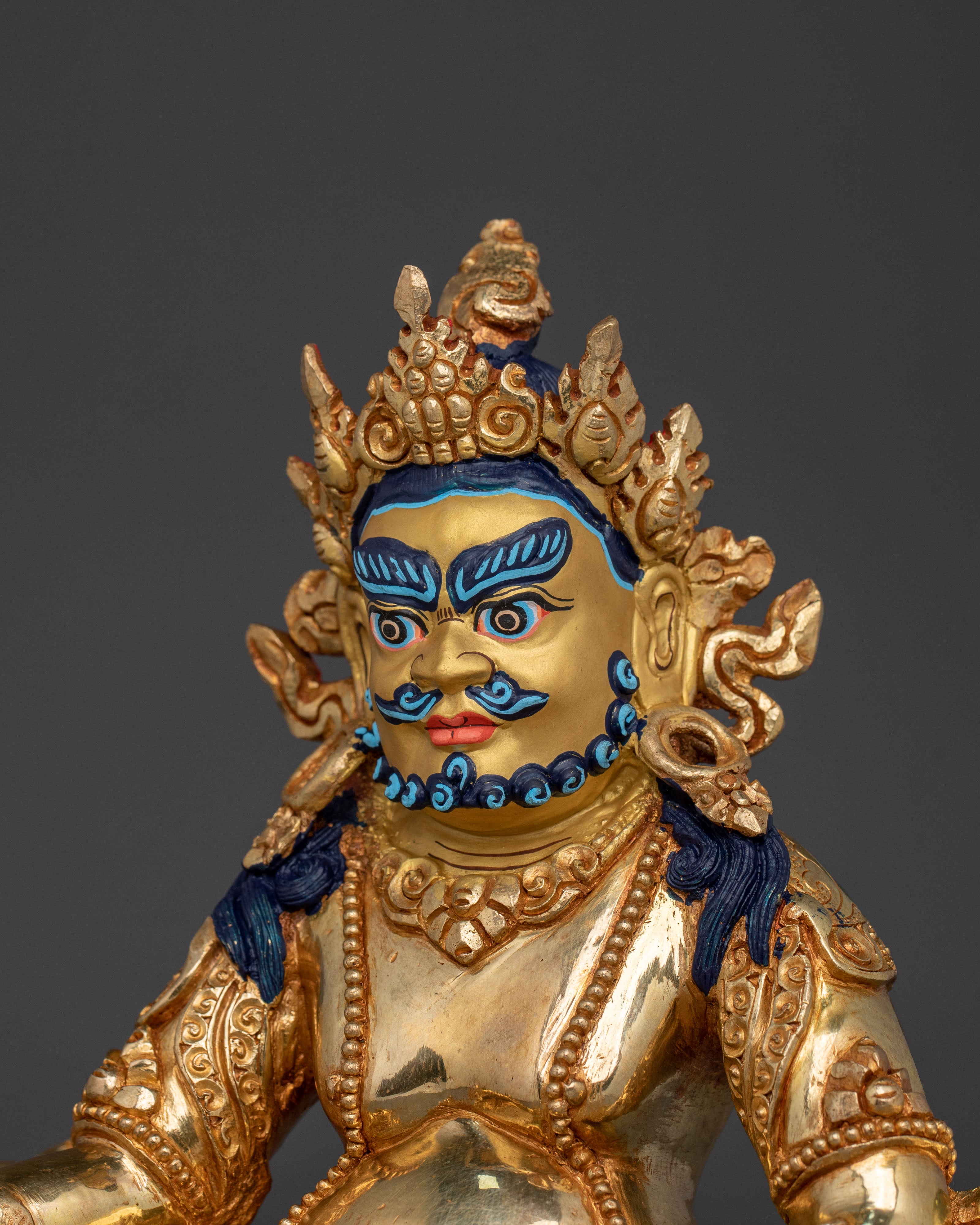 Dzambhala Spiritual Decor Statue | Tibetan Wealth Deity Sculpture