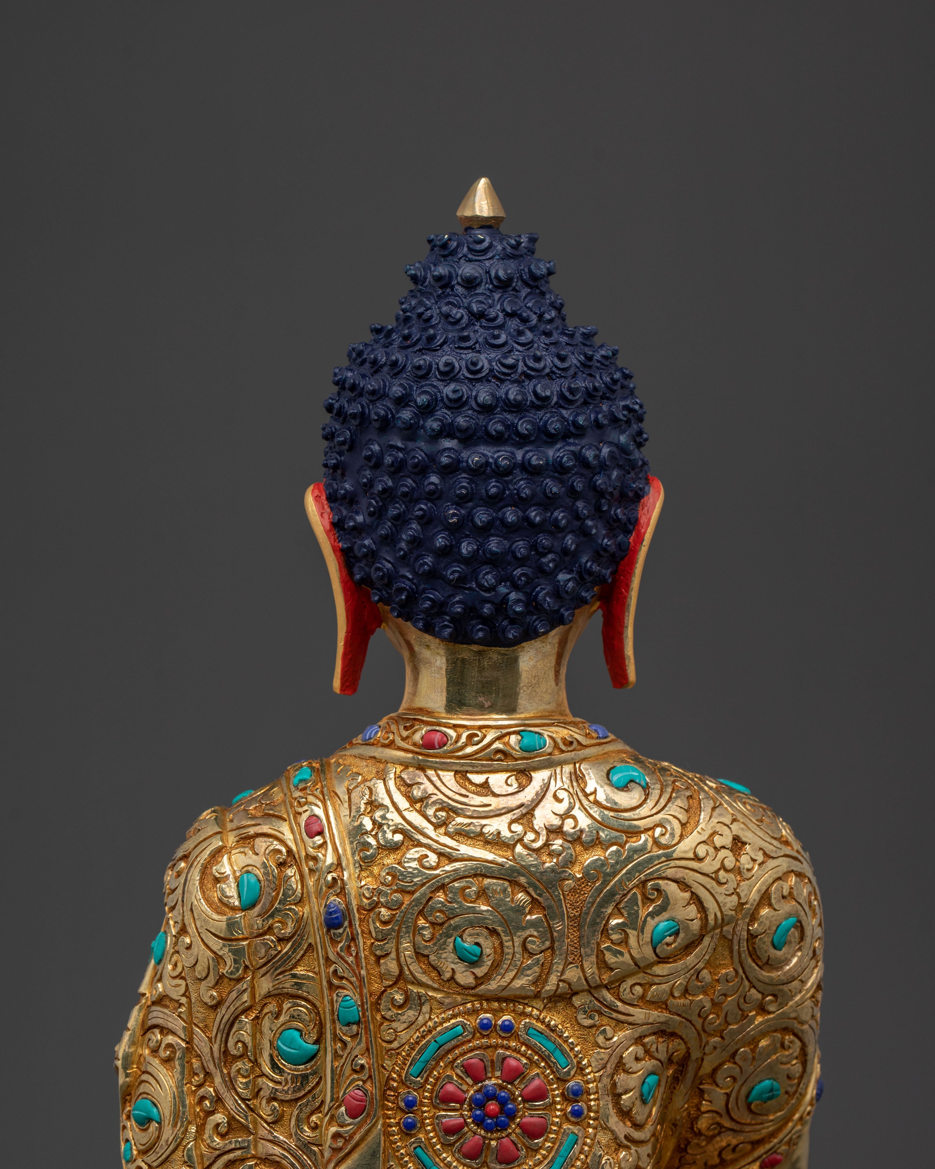 Hand-Carved Shakyamuni Buddha Sculpture | Home Decor