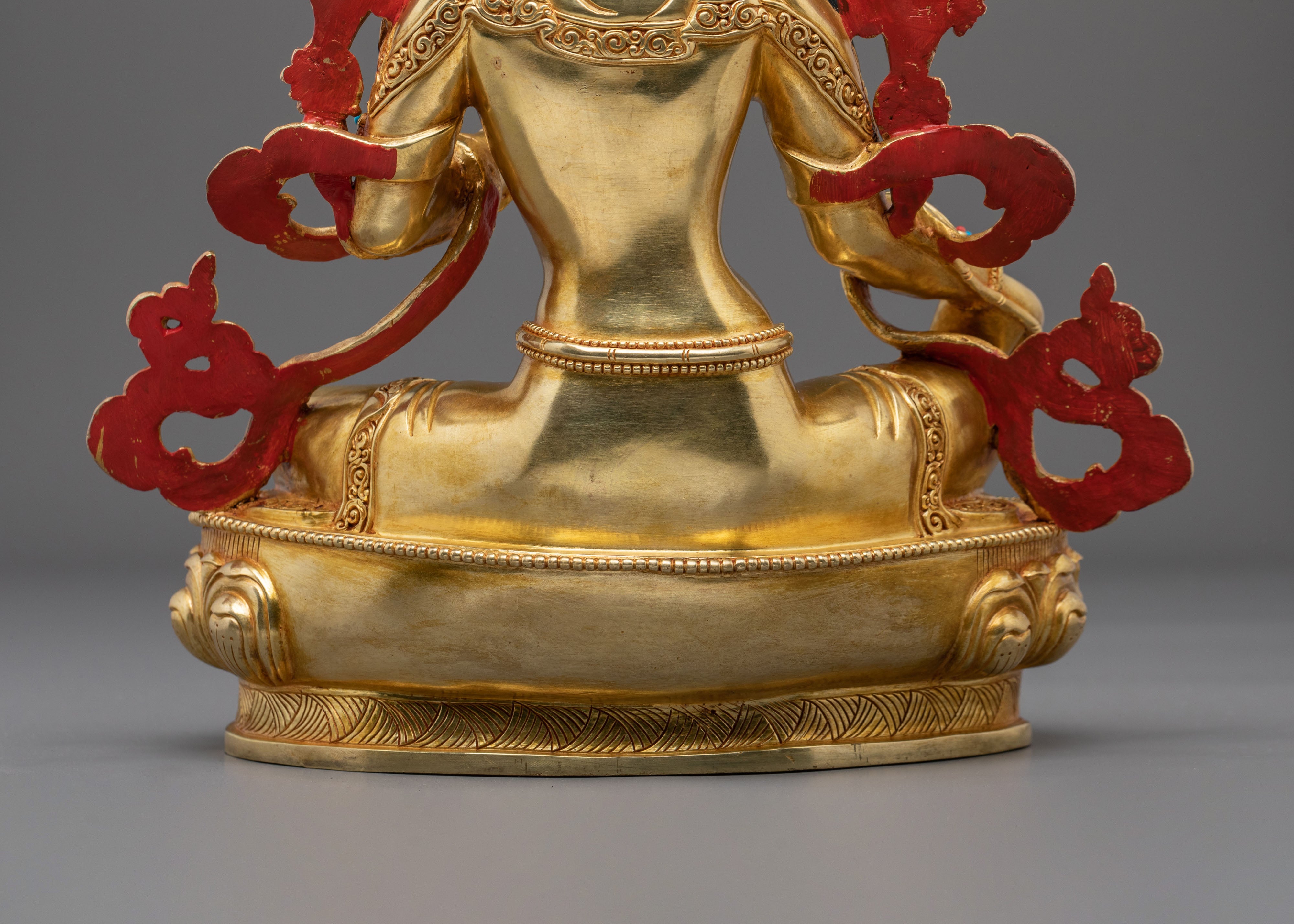 Tibetan Protector Green Tara Figurine | Handcrafted Serenity
