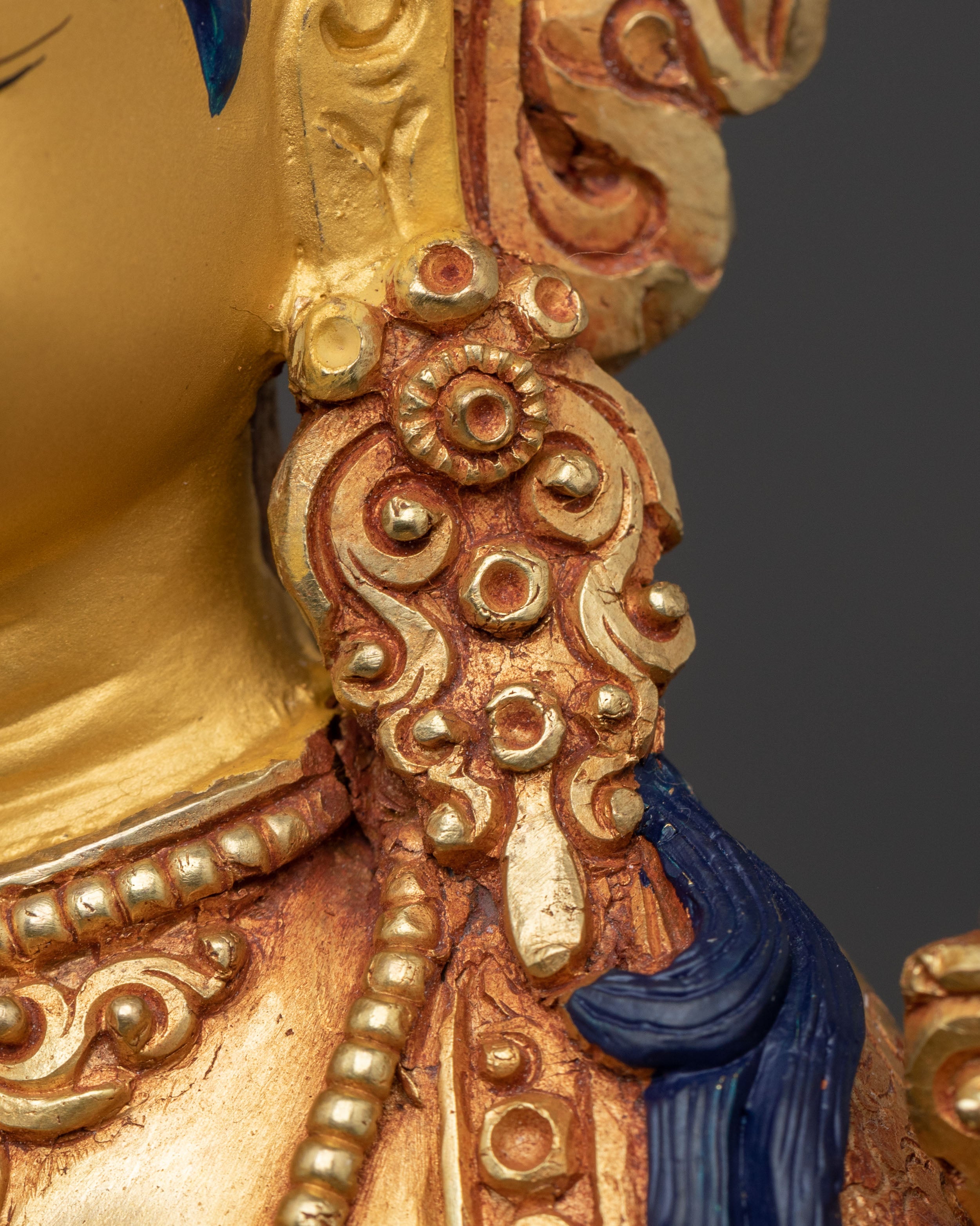 White Tara Longevity Statue – Handcrafted Gilded Copper