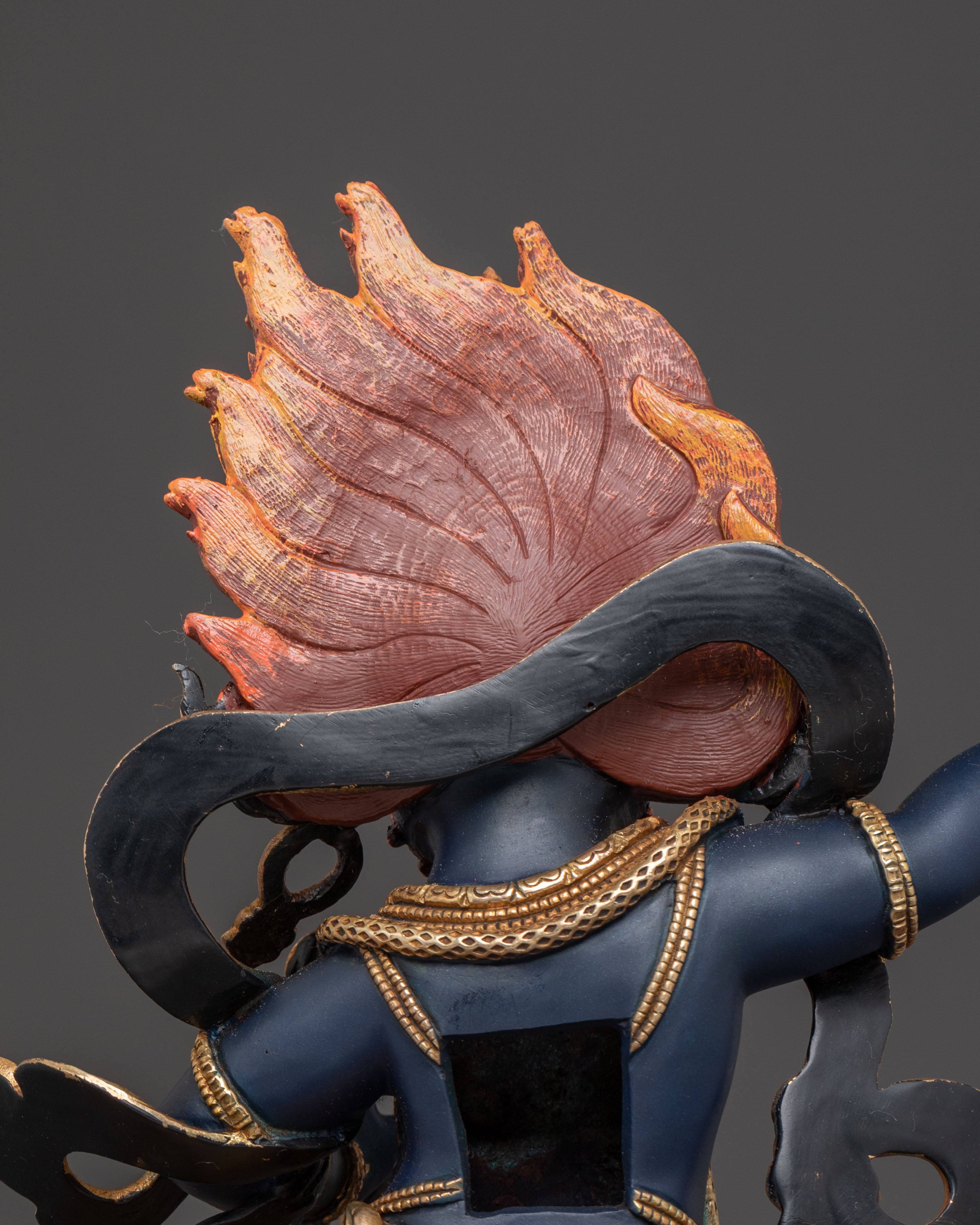 Vajrapani: A Silver Electro-Plated Sacred Sculpture of Vajrapani