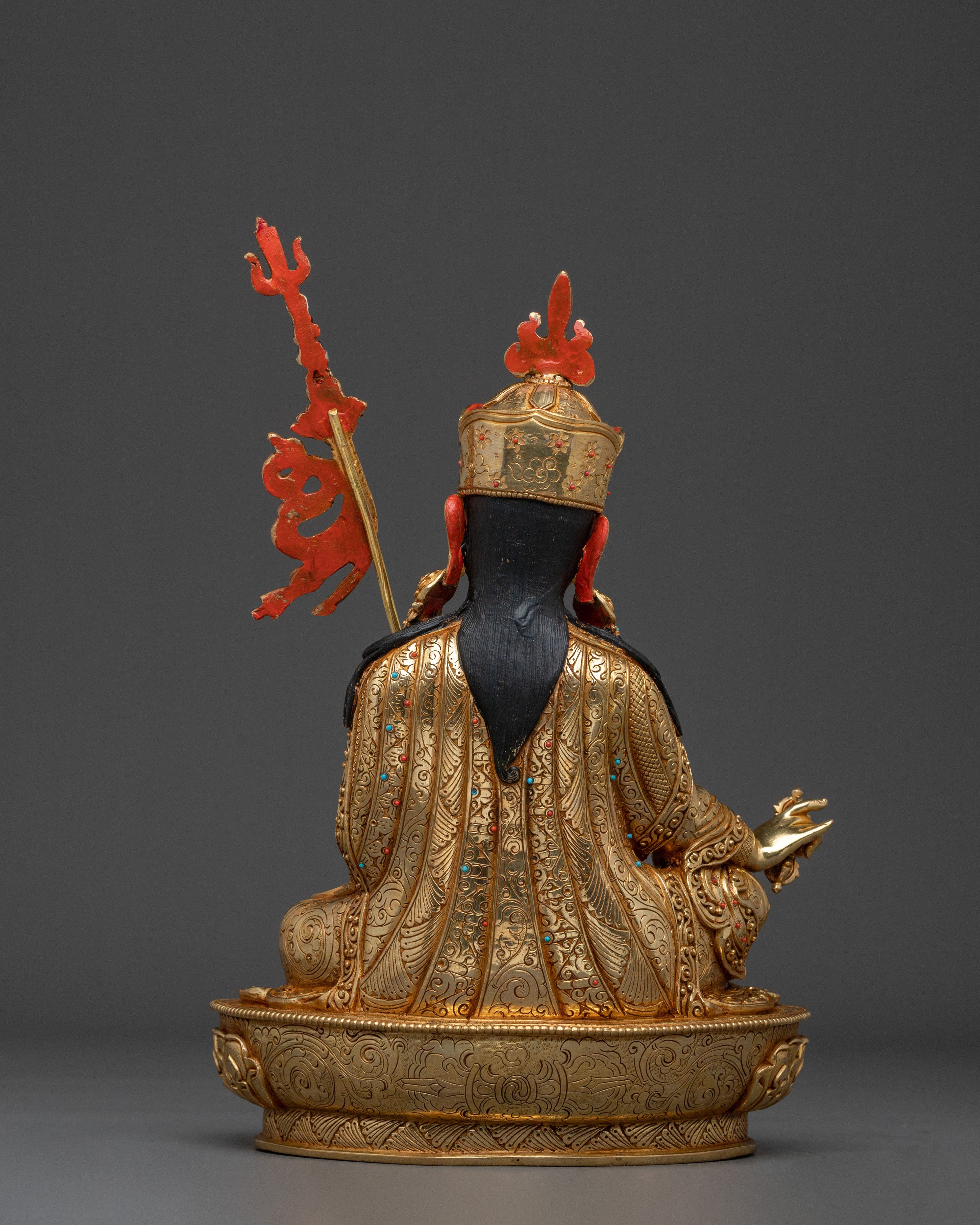 Guru Rinpoche Statue | 24K Gold Gilded Serenity