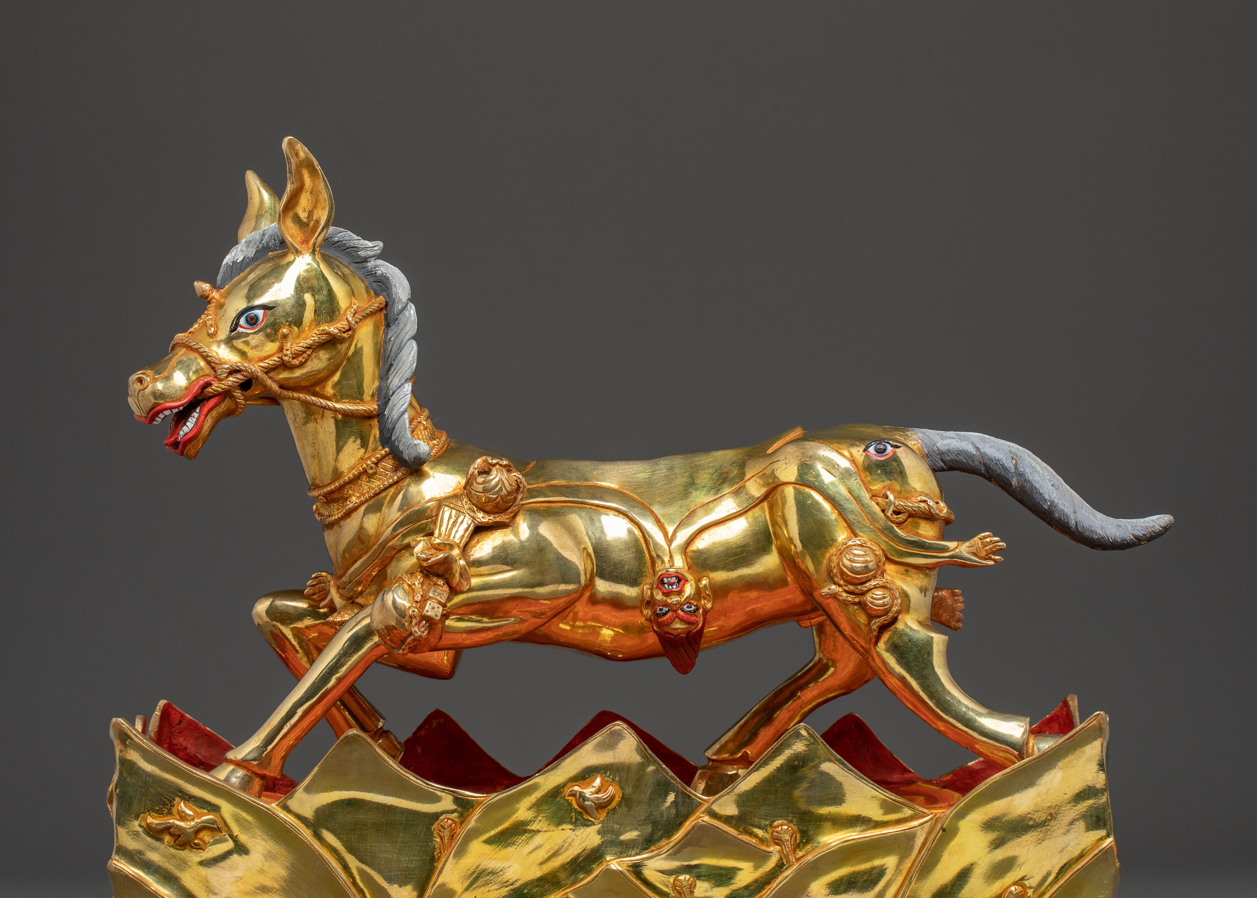 Palden Lhamo Wrathful Protector Statue: Fierce Protector Goddess