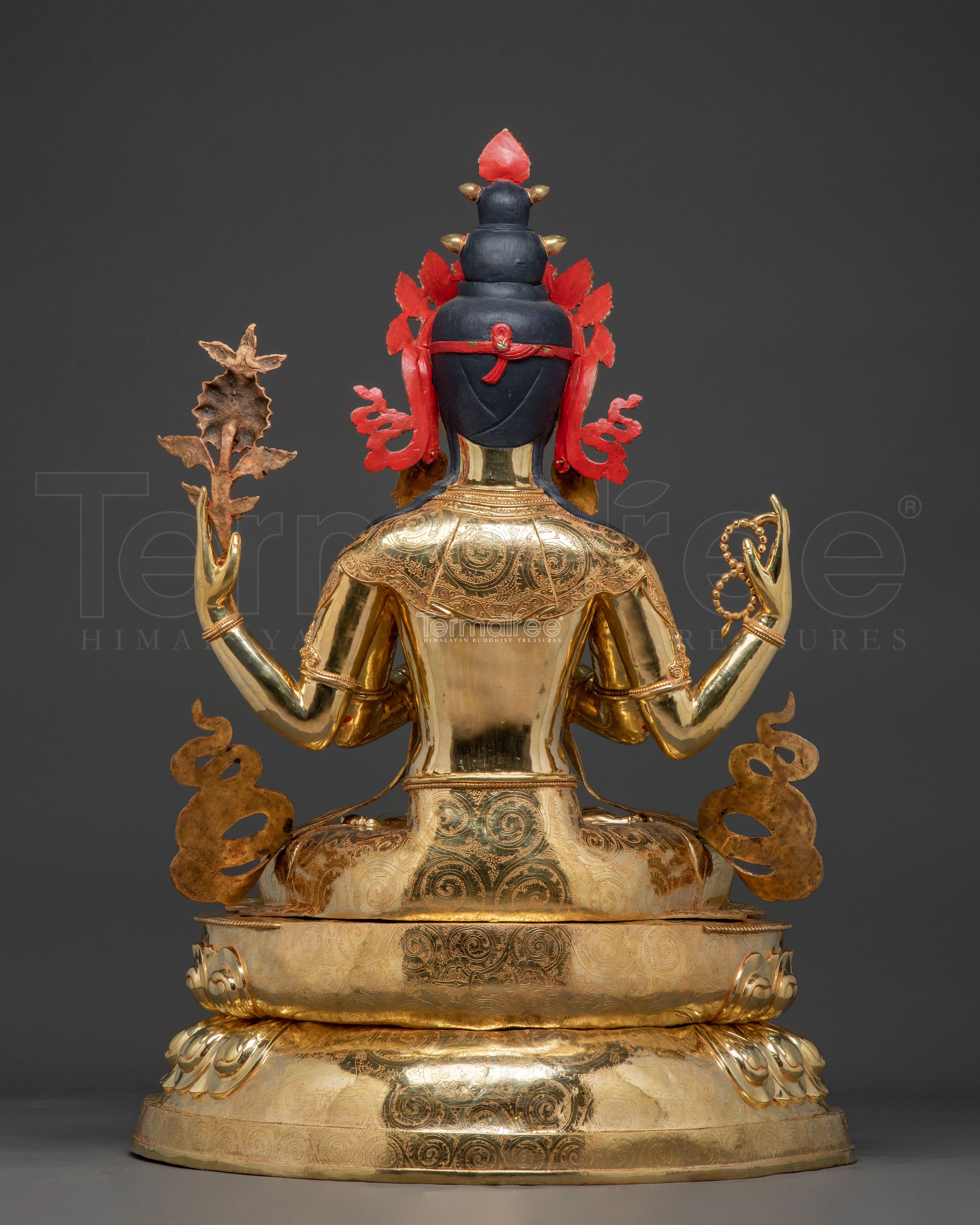 Chenrezig Tibetan Compassion Statue | Buddhist Sacred Altar Decor