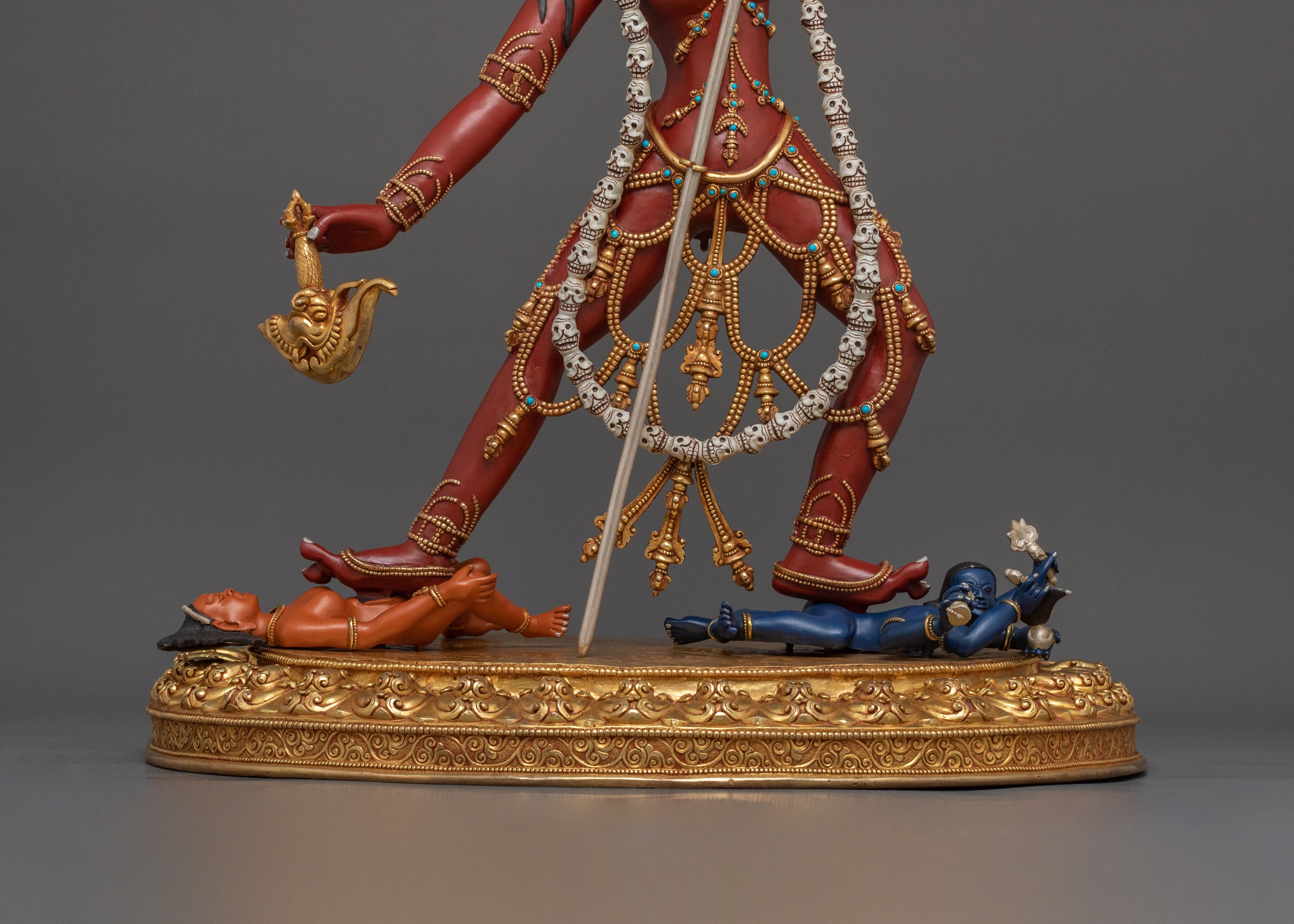 Handcrafted Wrathful Vajrayogini Statue | Tibetan Buddhist Dakini Sculpture