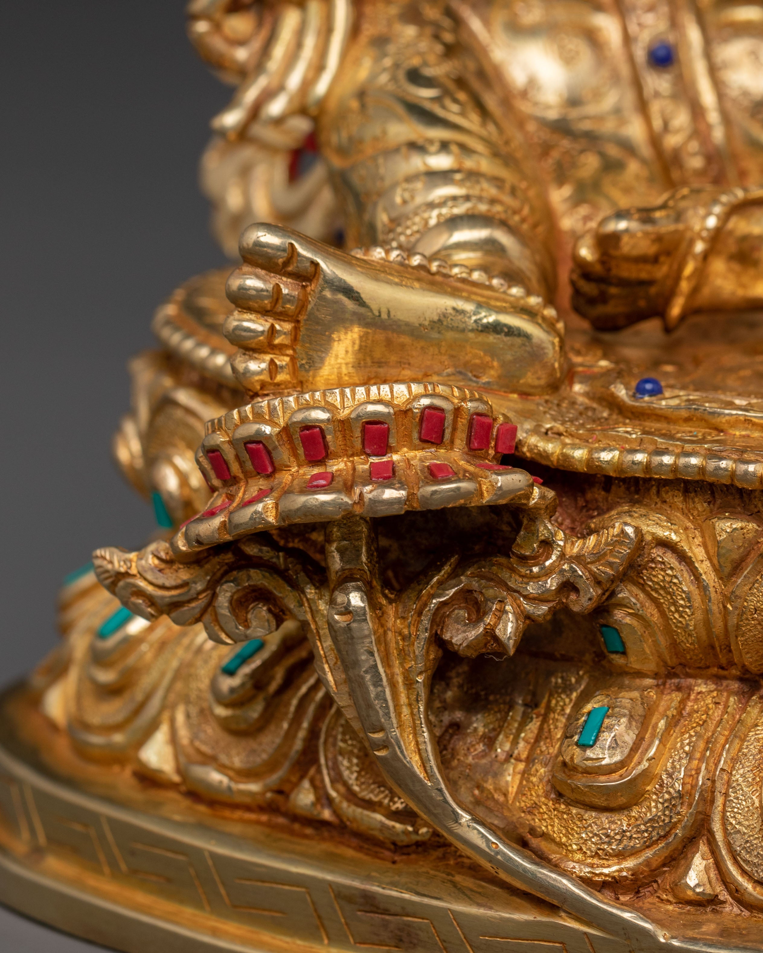 Guardian Green Tara 24K Gold Gilded Sculpture