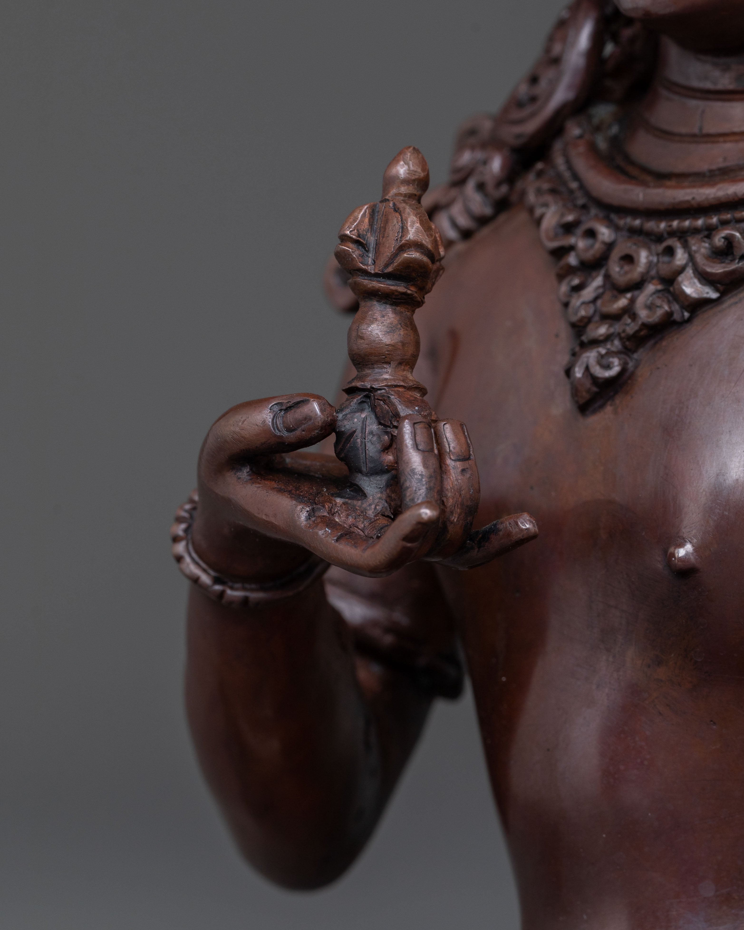 Vajrasattva Sacred Sculpture: Handcrafted Devotion