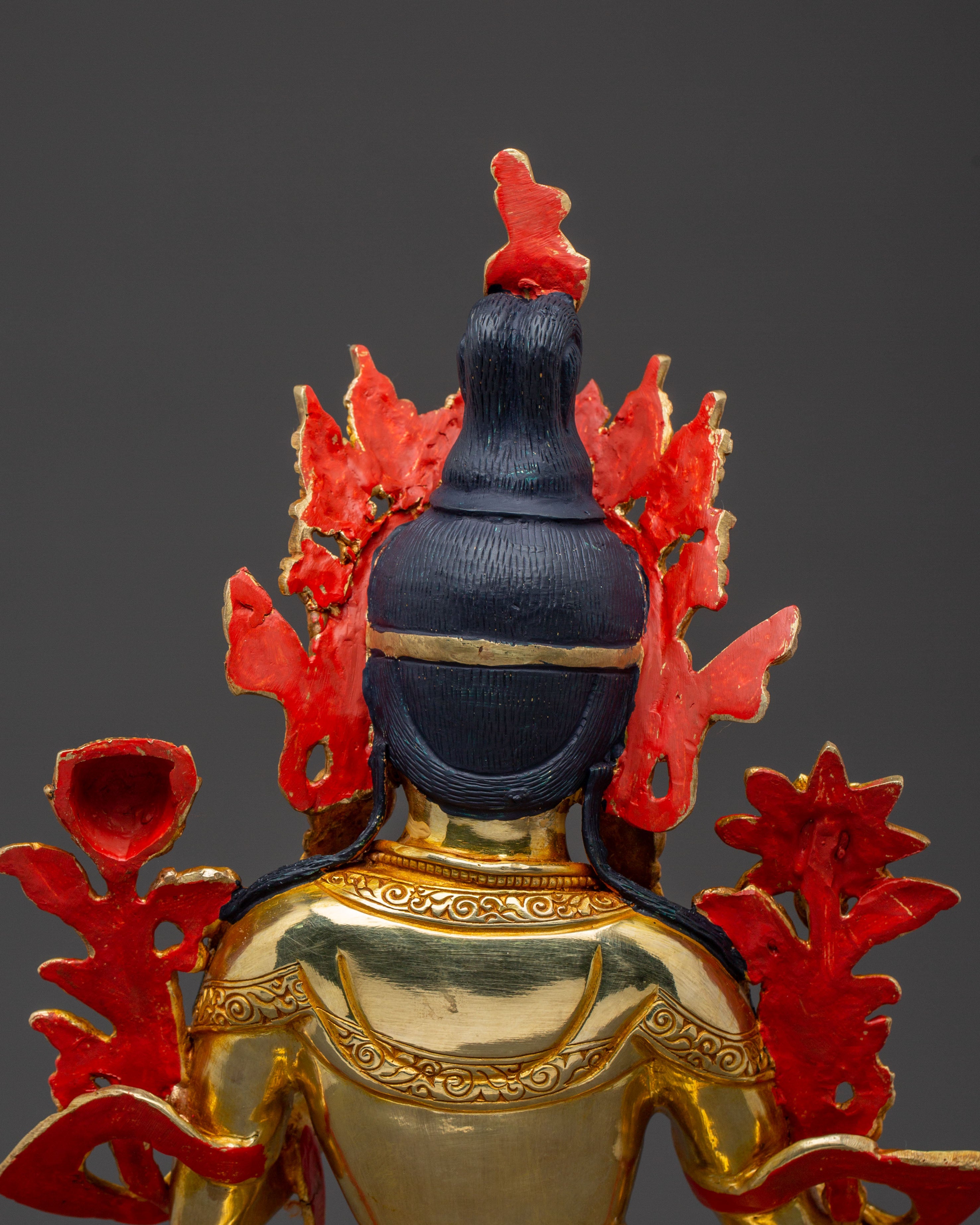 Green Tara Statue: Mother of Compassion - Radiant Gold Gilded