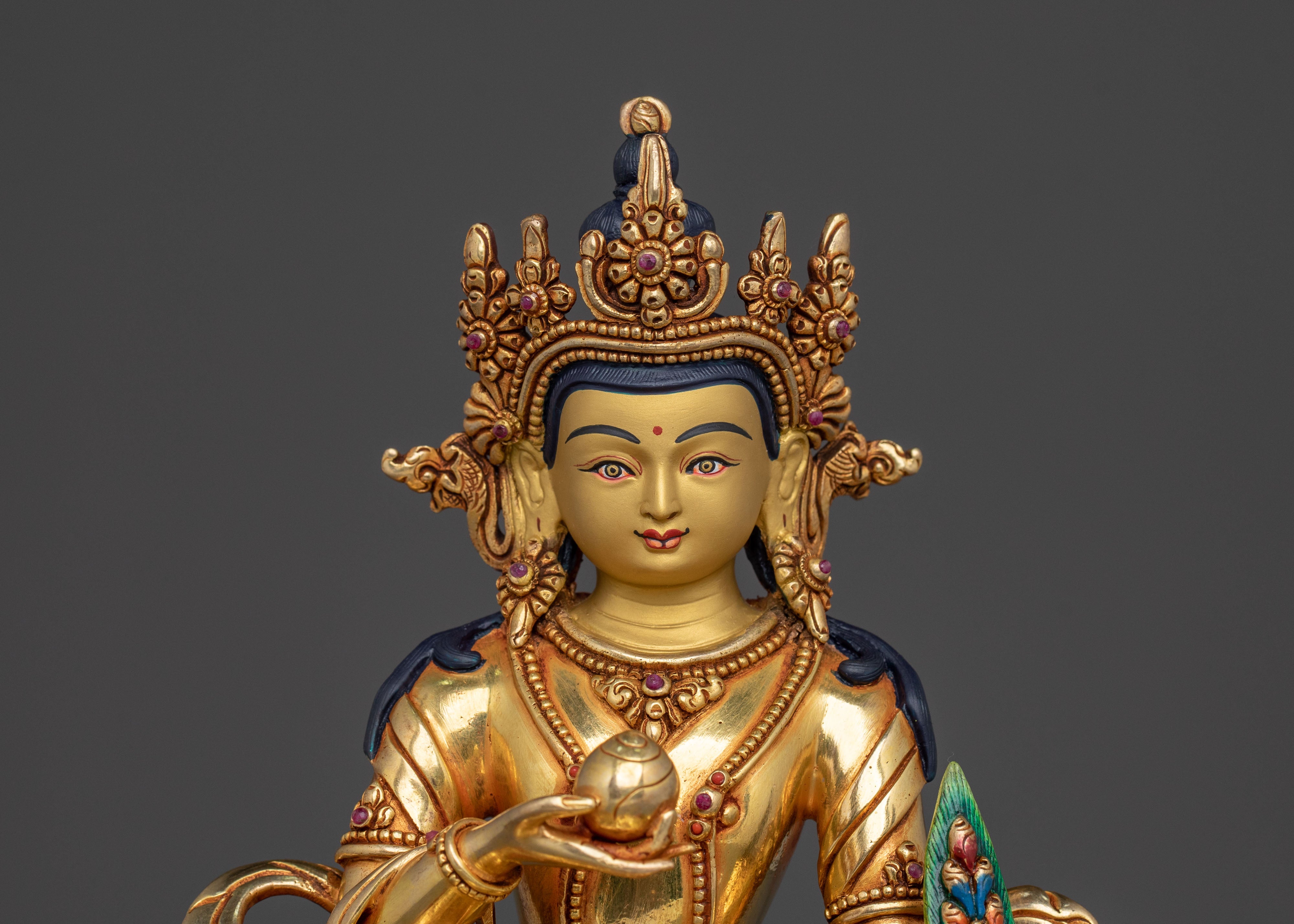 Handcrafted Kshitigarbha Buddhist Statue | Home Decor