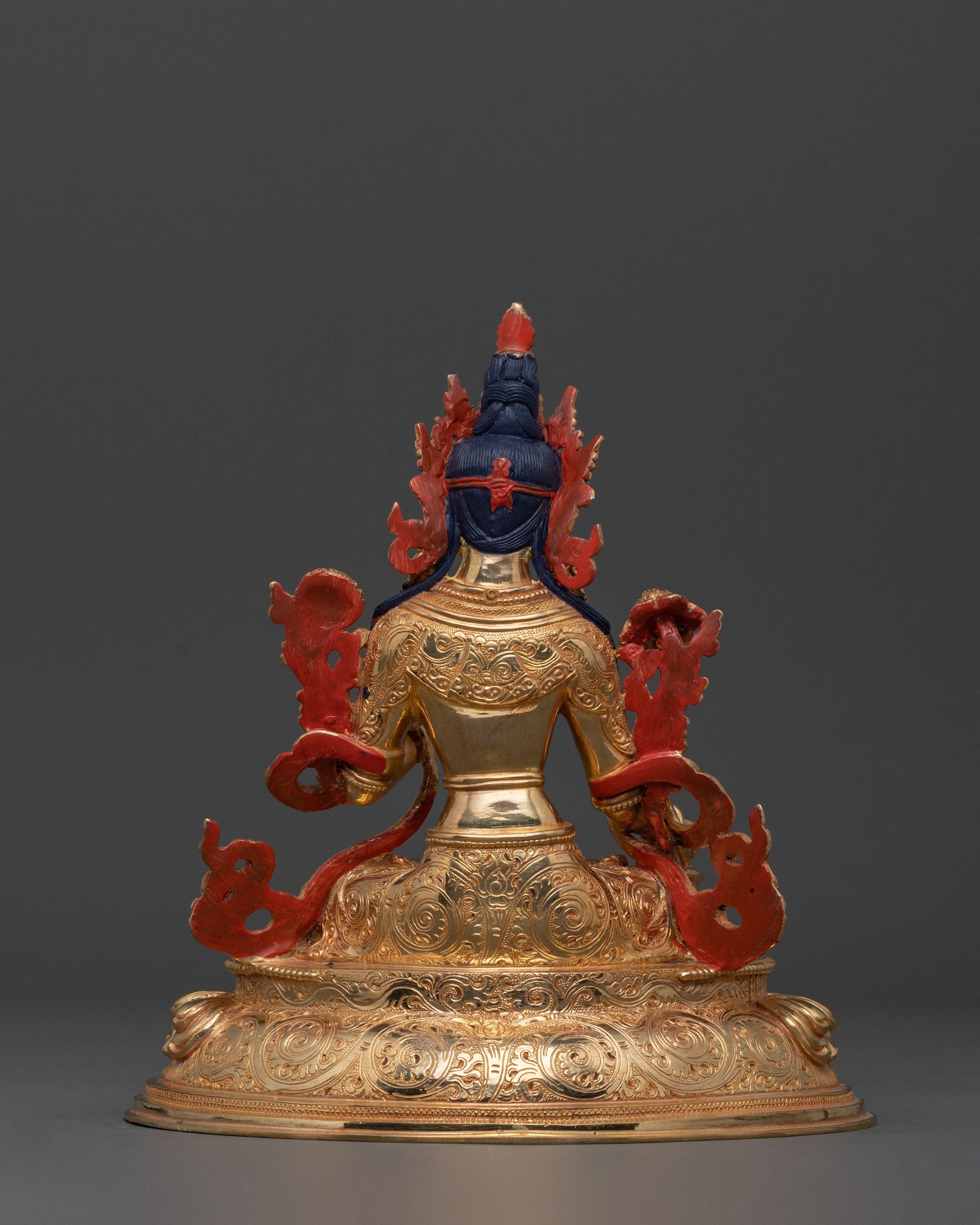 Sita Tara Goddess White Tara 24K Gold Gilded Statue