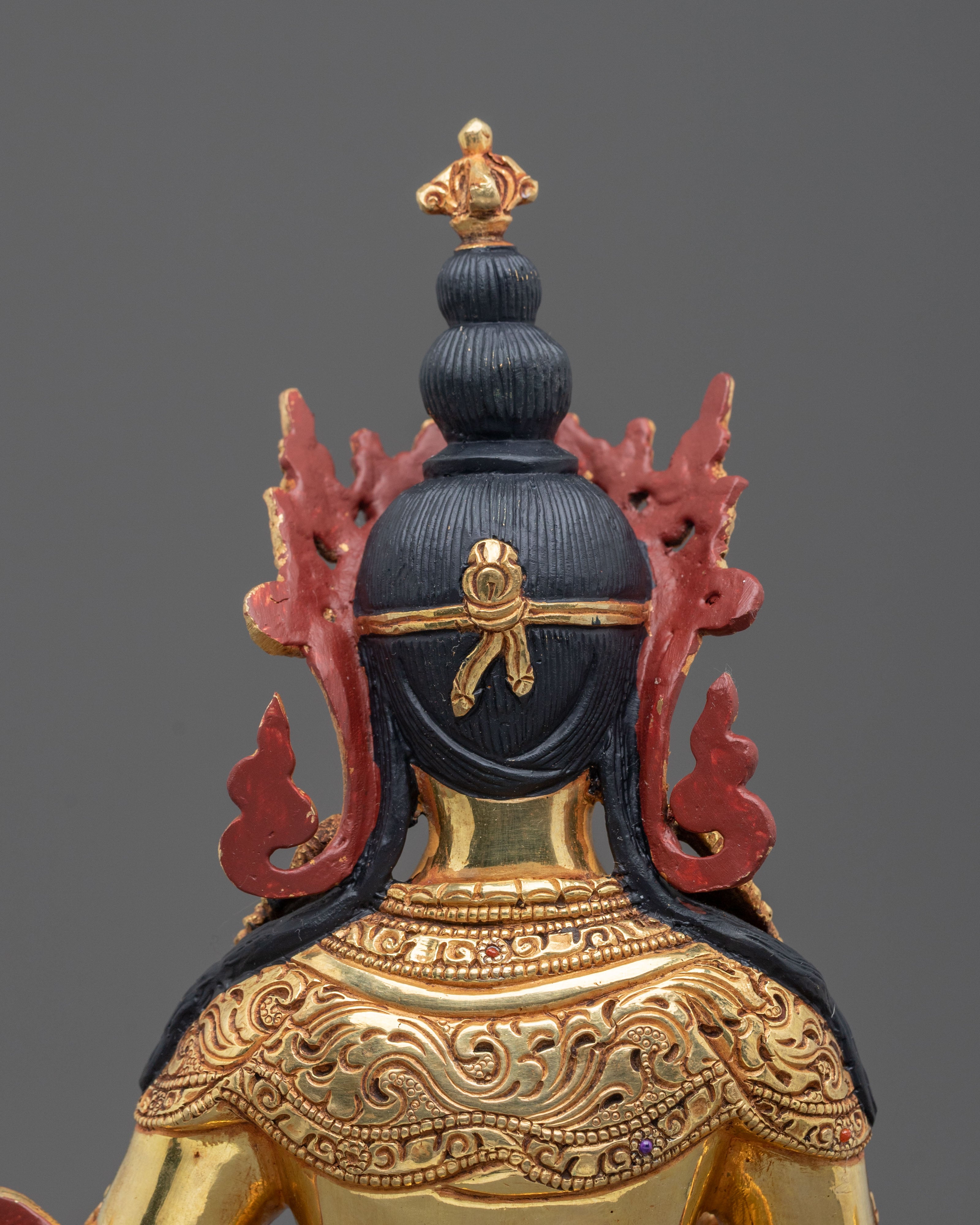 Vajrasattva Sacred Sculpture | Exquisite 24K Gold Gilded
