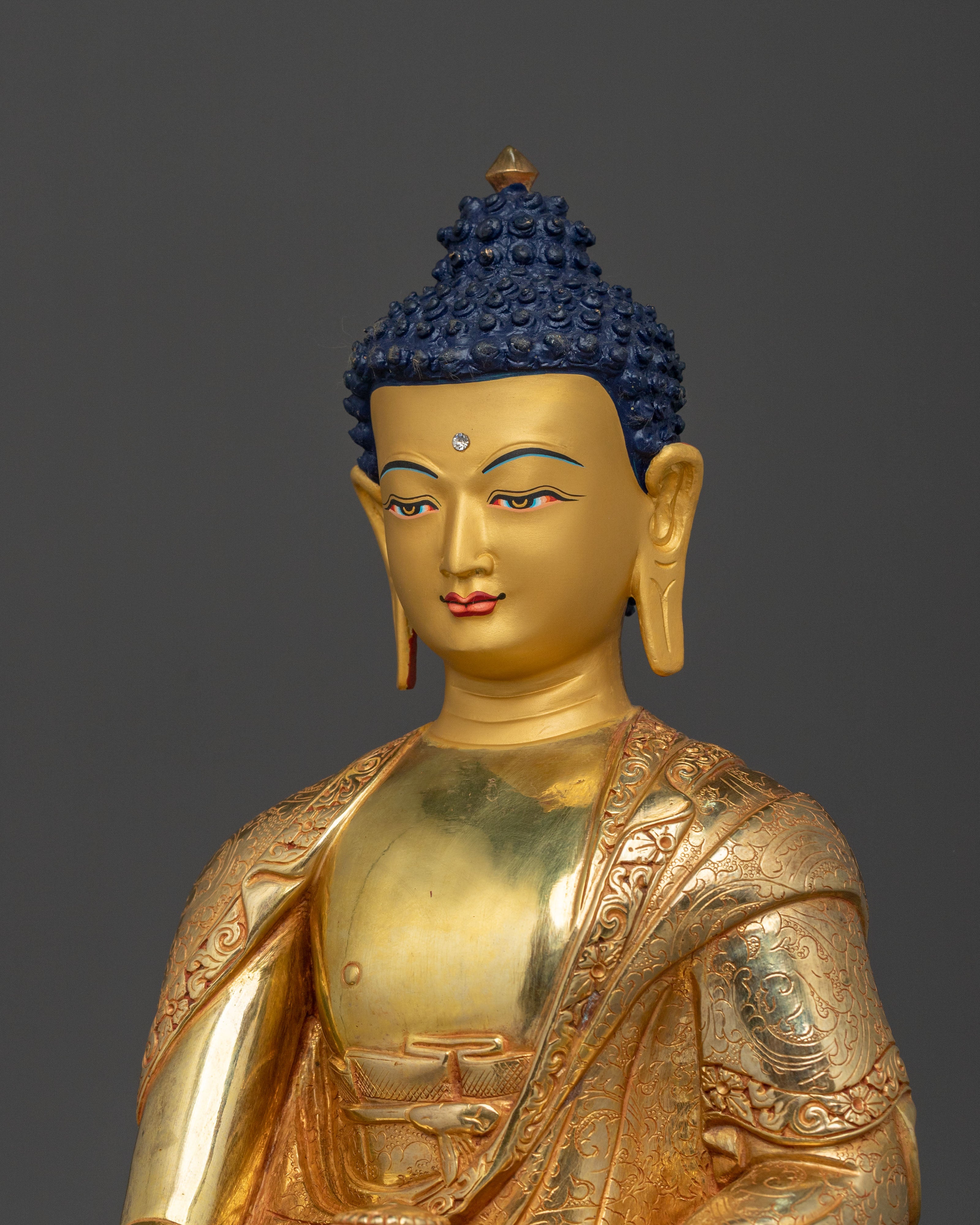 Shakyamuni Buddha Sculpture | Himalayan Figurine