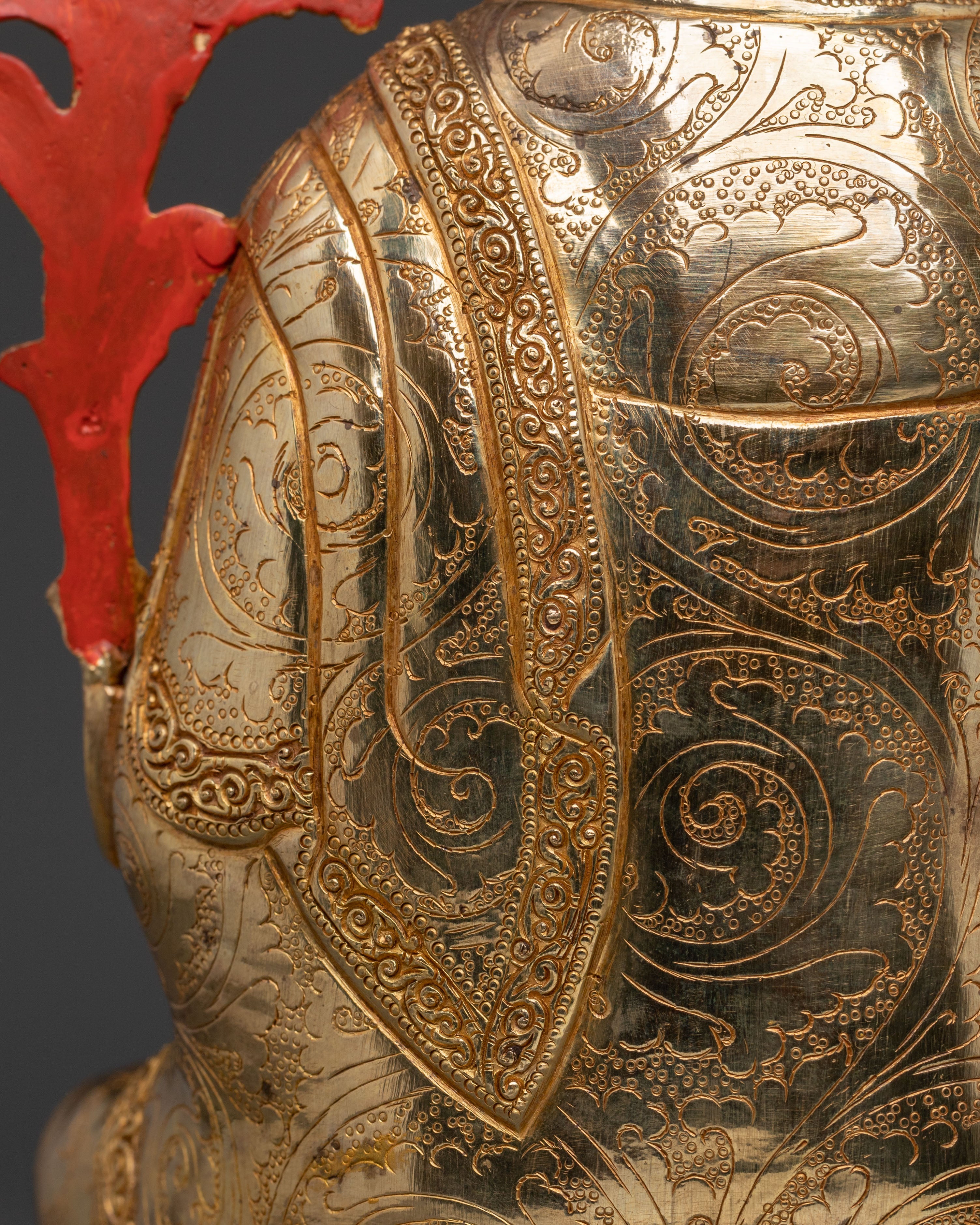 Tsongkhapa Sacred Copper Statue: Hand-Gilded Serenity
