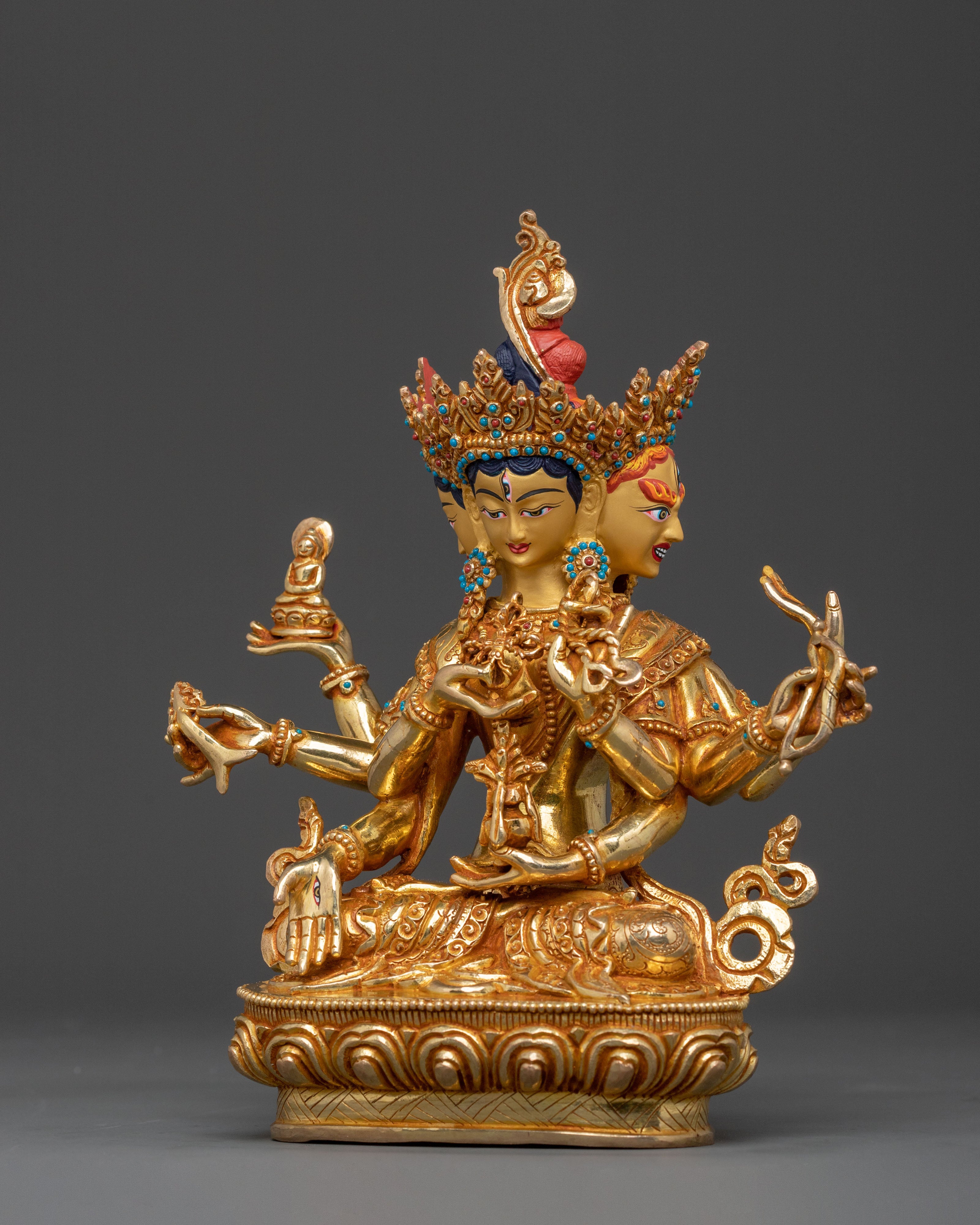 Namgyalma Longevity Statue: 24K Gold Gilded