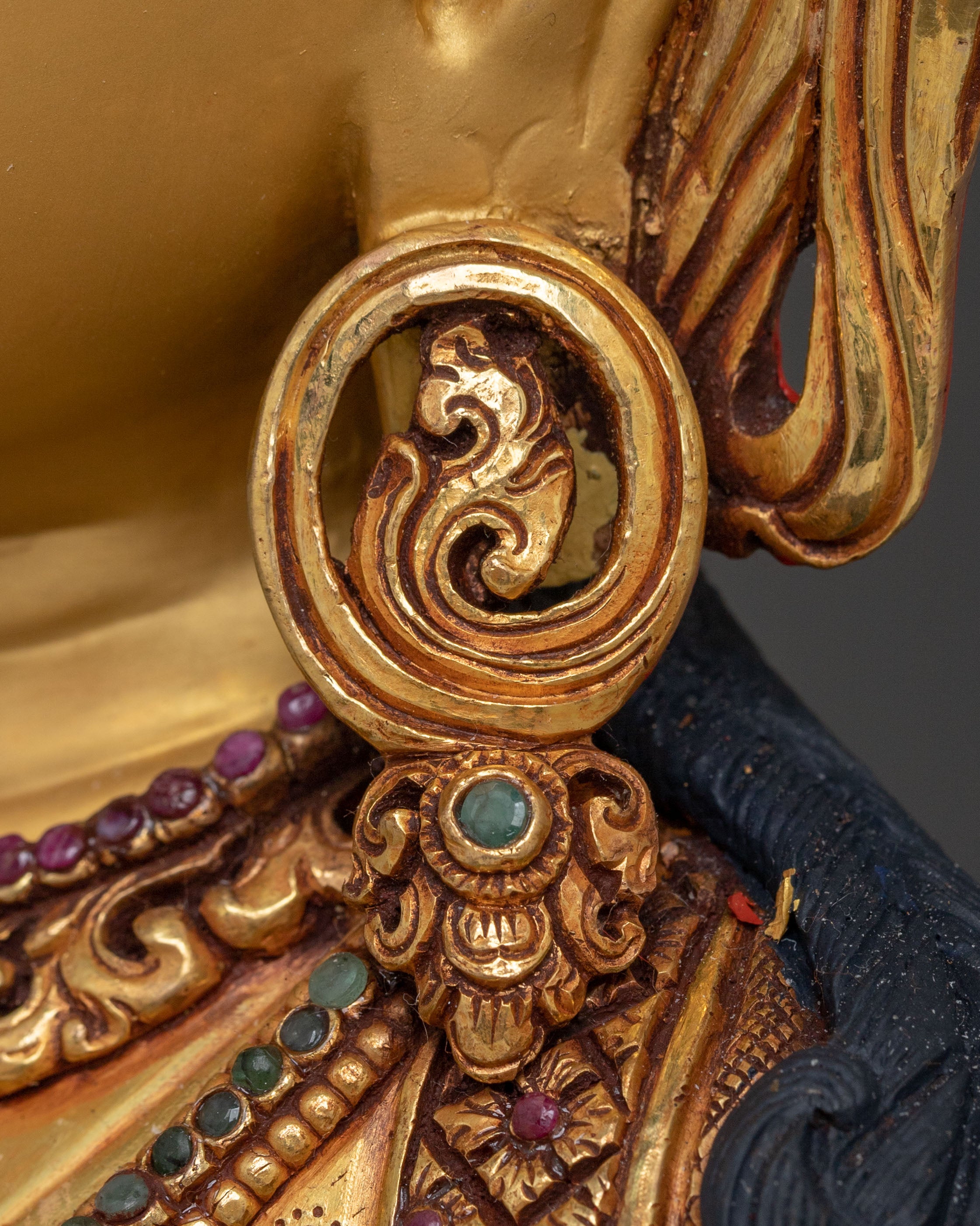 Vajrasattva Peaceful Statue | 24K Gold Gilding