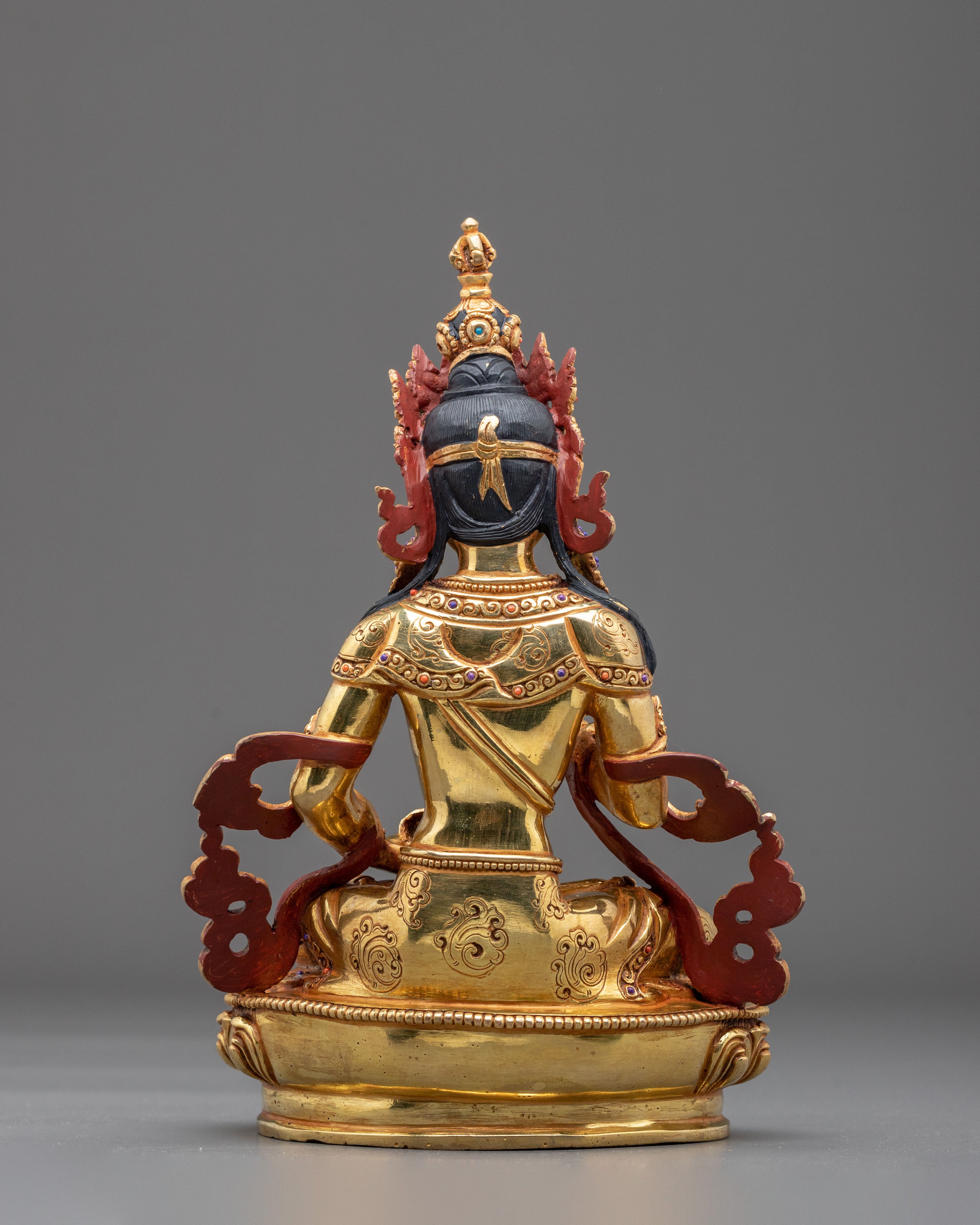 Vajrasattva 24K Gold Gilded Figurine | Handcrafted Sculpture