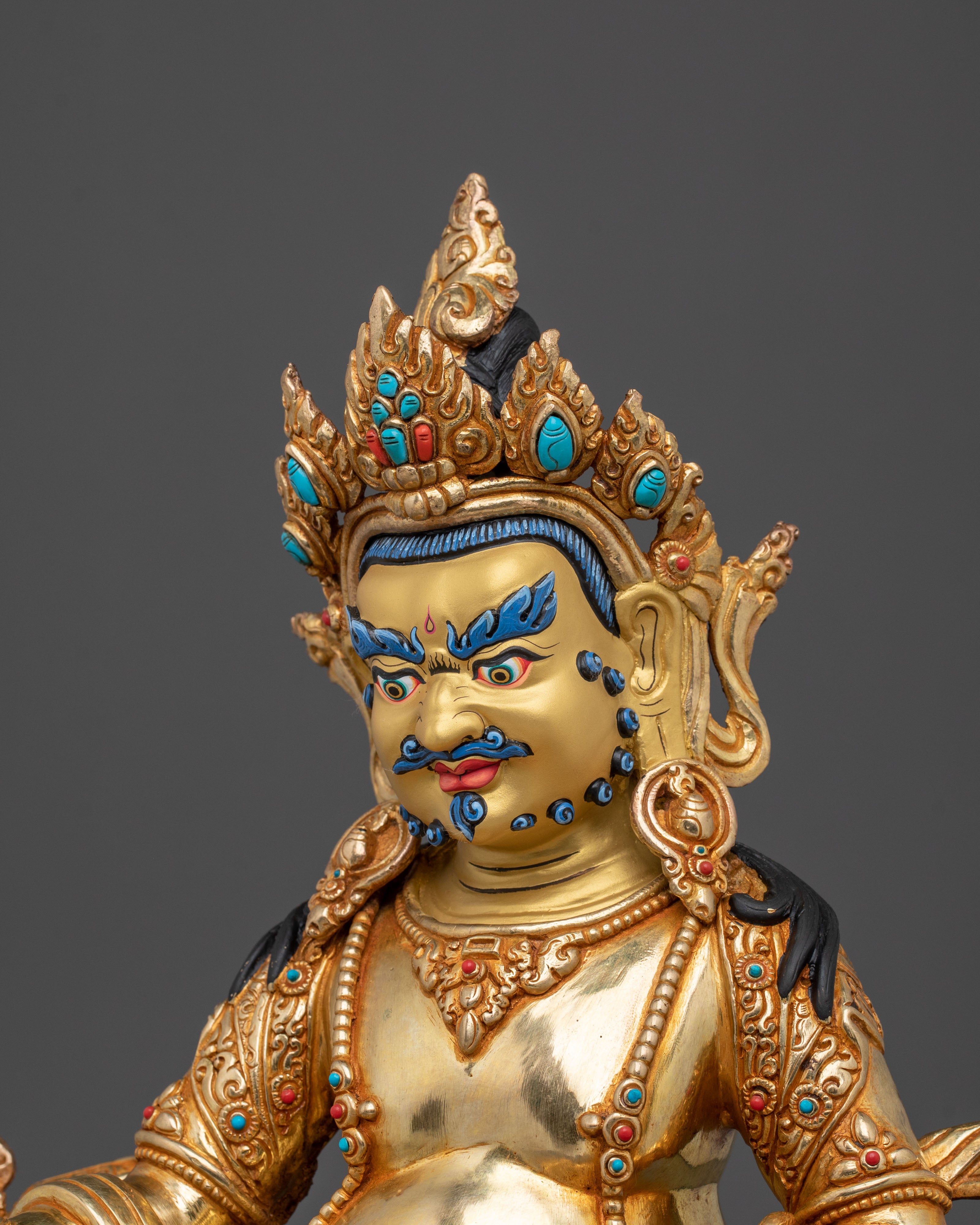 Tibetan Wealth Deity Dzambhala Spiritual Statue | Home Decor