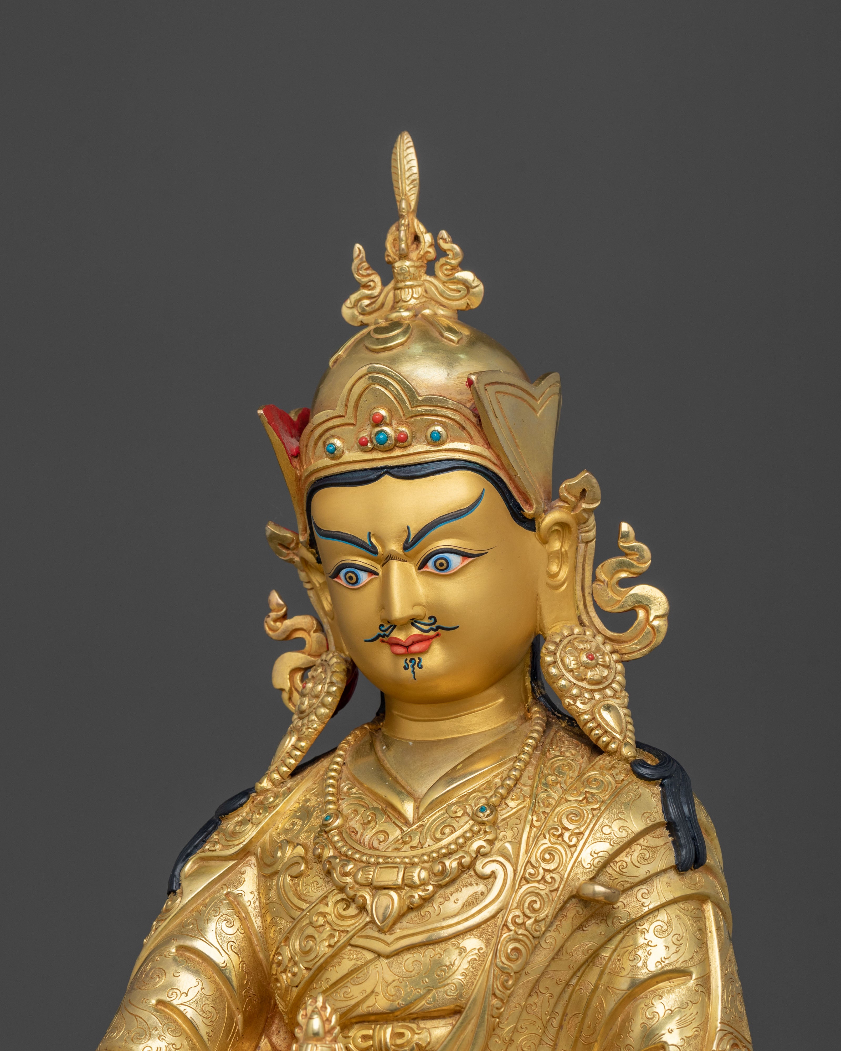 Guru Rinpoche Buddhist Sculpture | Sacred Altar Statue