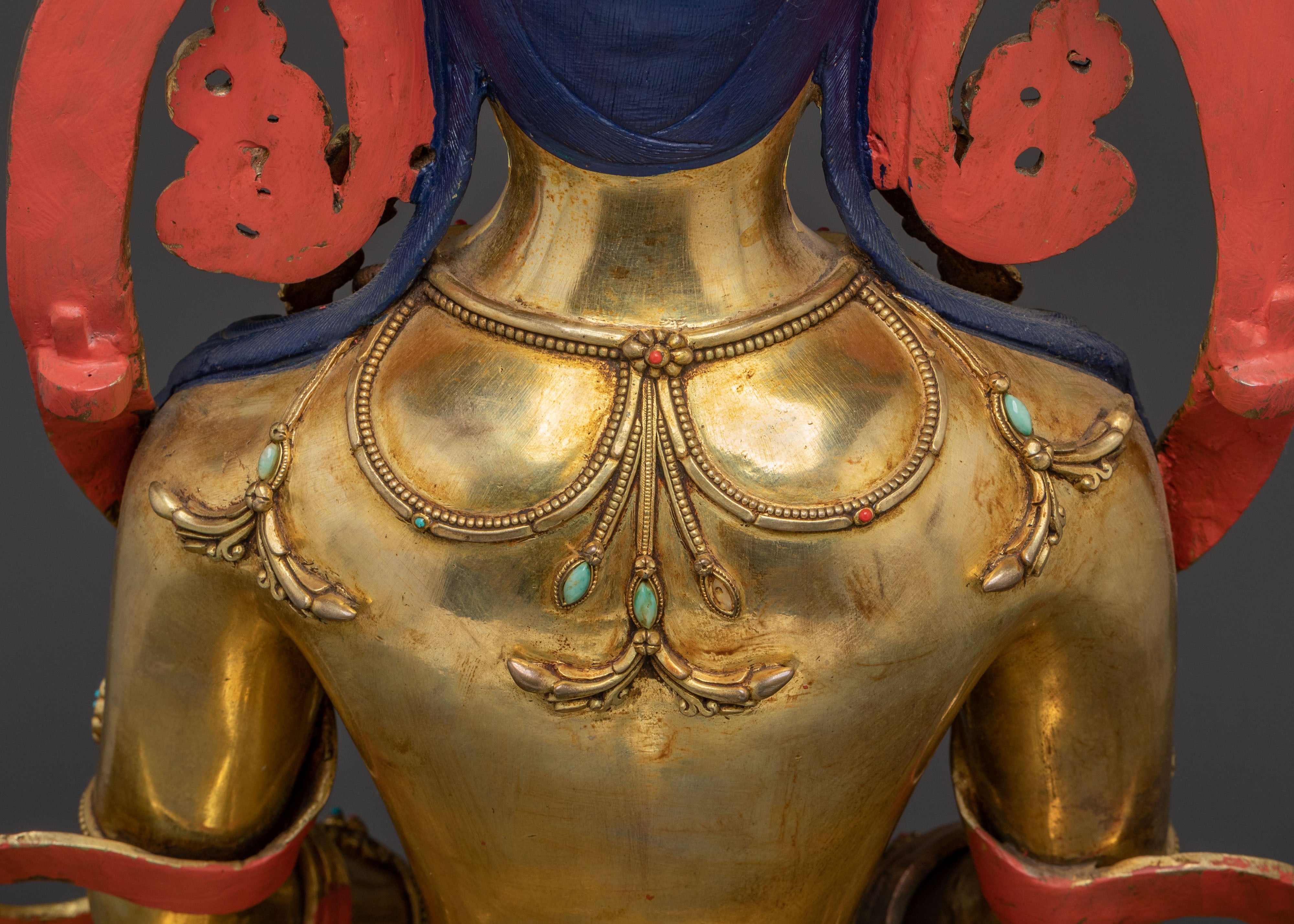 Amitayus Buddha Statue: 24K Gold Gilded | Symbol of Longevity