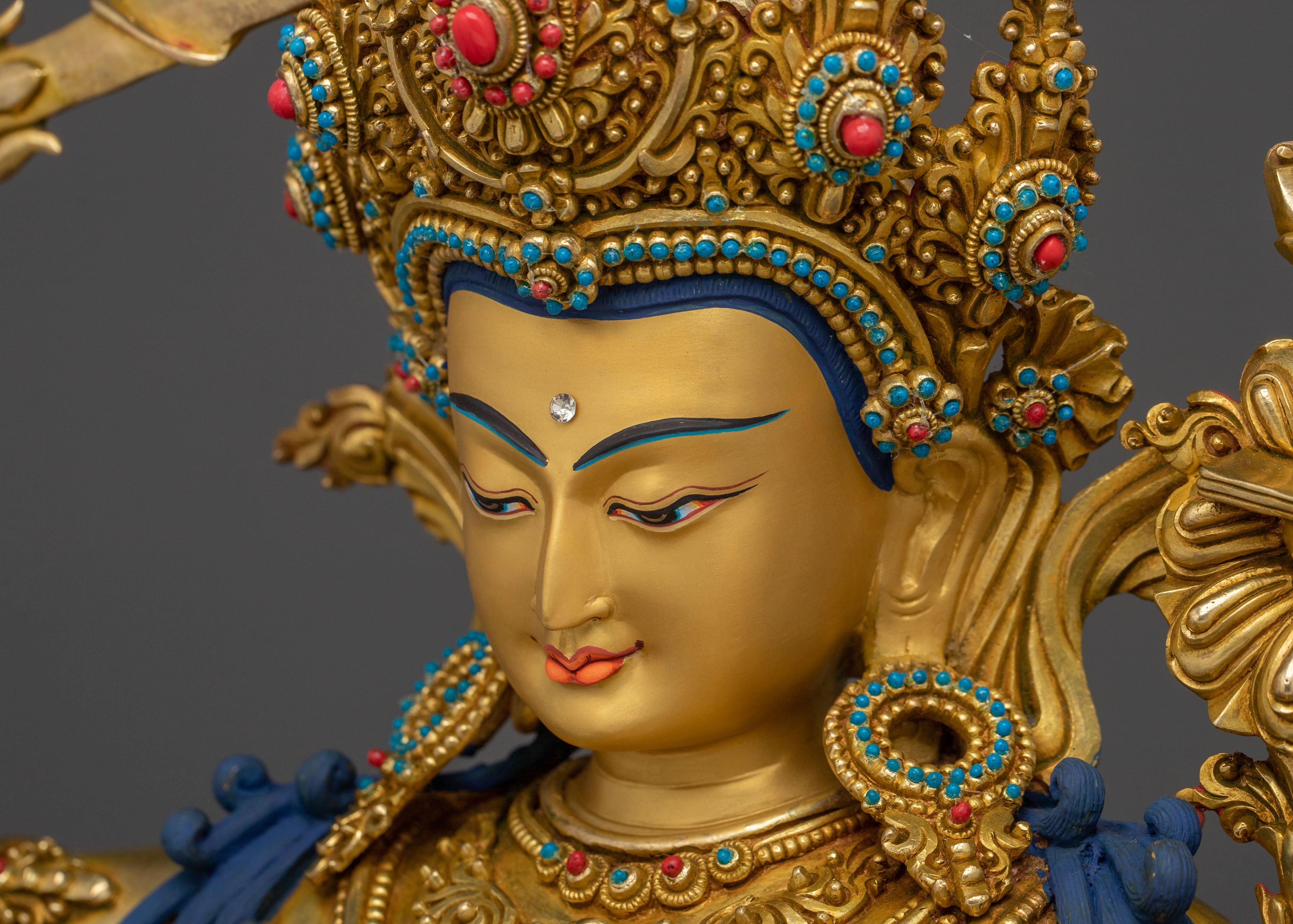 Traditional Manjushri Statue | Bodhisattva of Wisdom