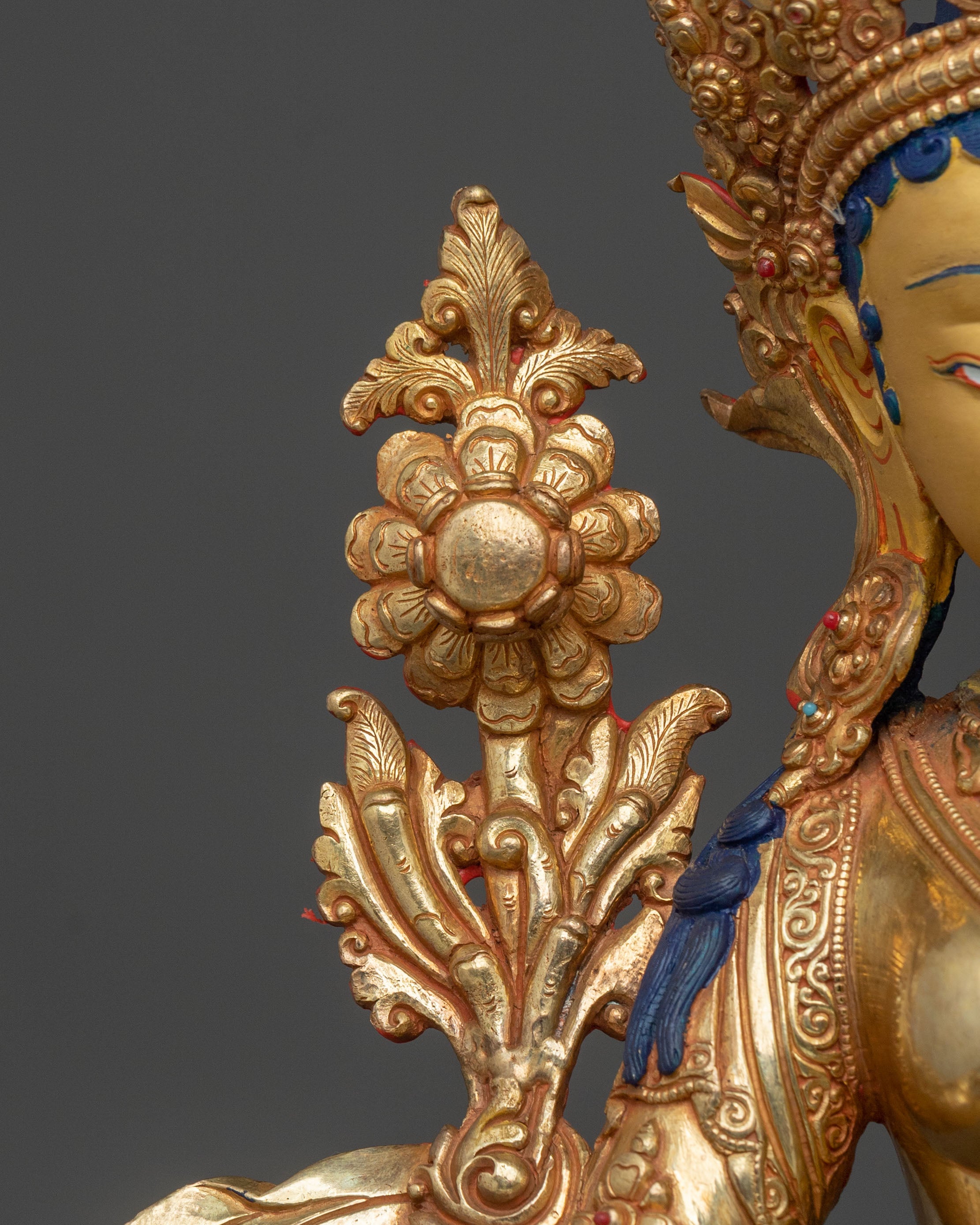 Green Tara Ritual Statue | | Handcrafted Buddhist Goddess Sculpture